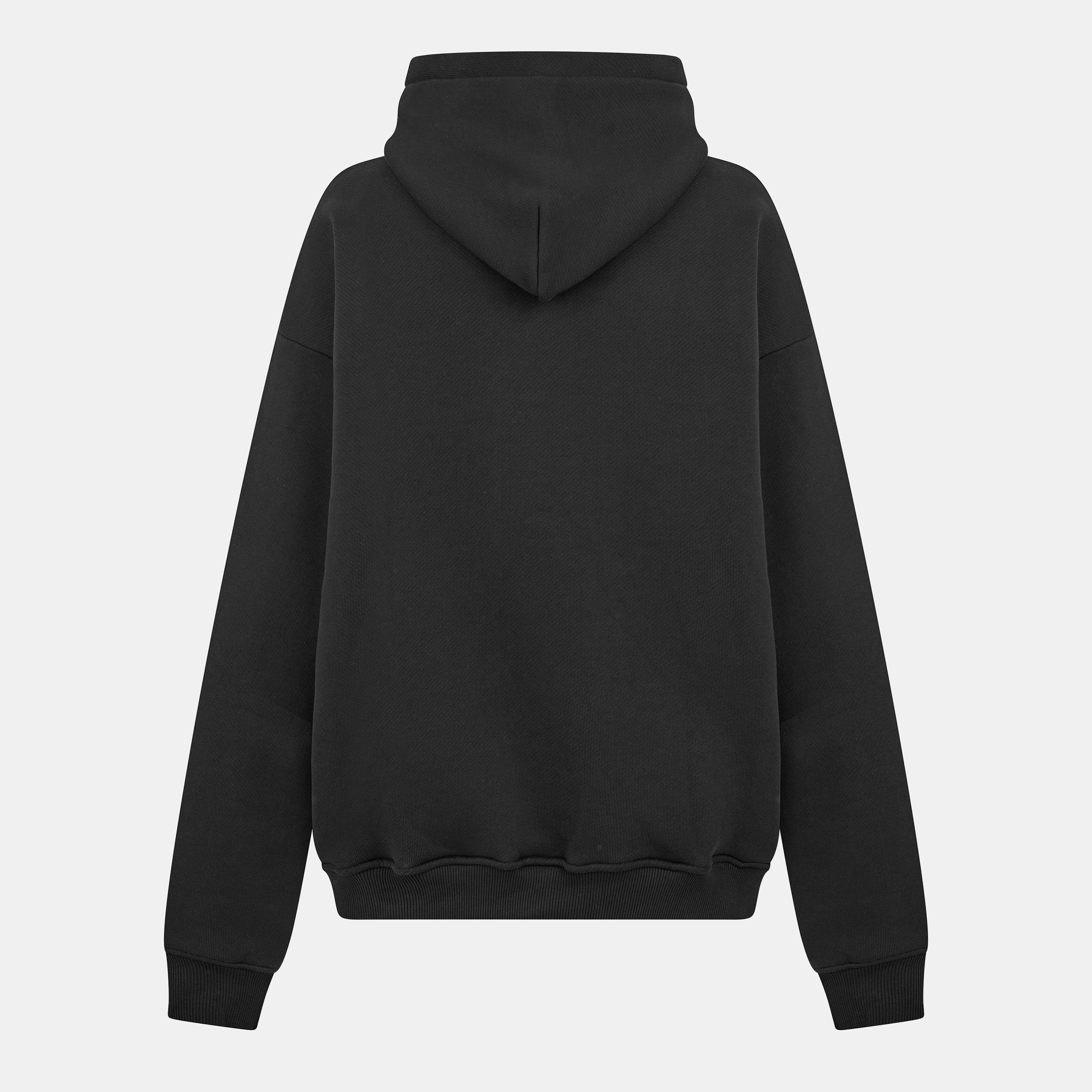 Black - The Couture Club - Mens Heavyweight Monogram Hoodie - 2
