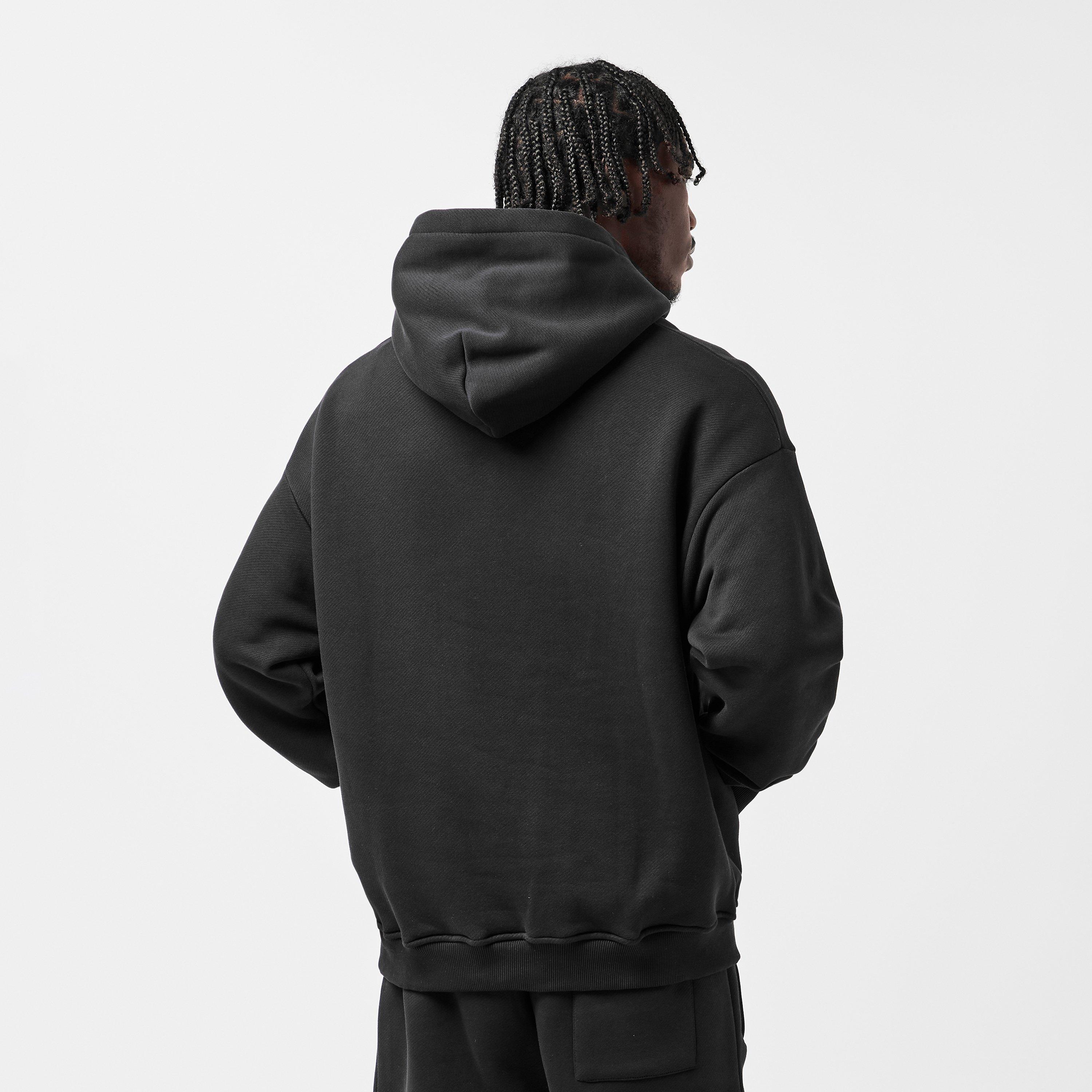 Black - The Couture Club - Mens Heavyweight Monogram Hoodie - 4