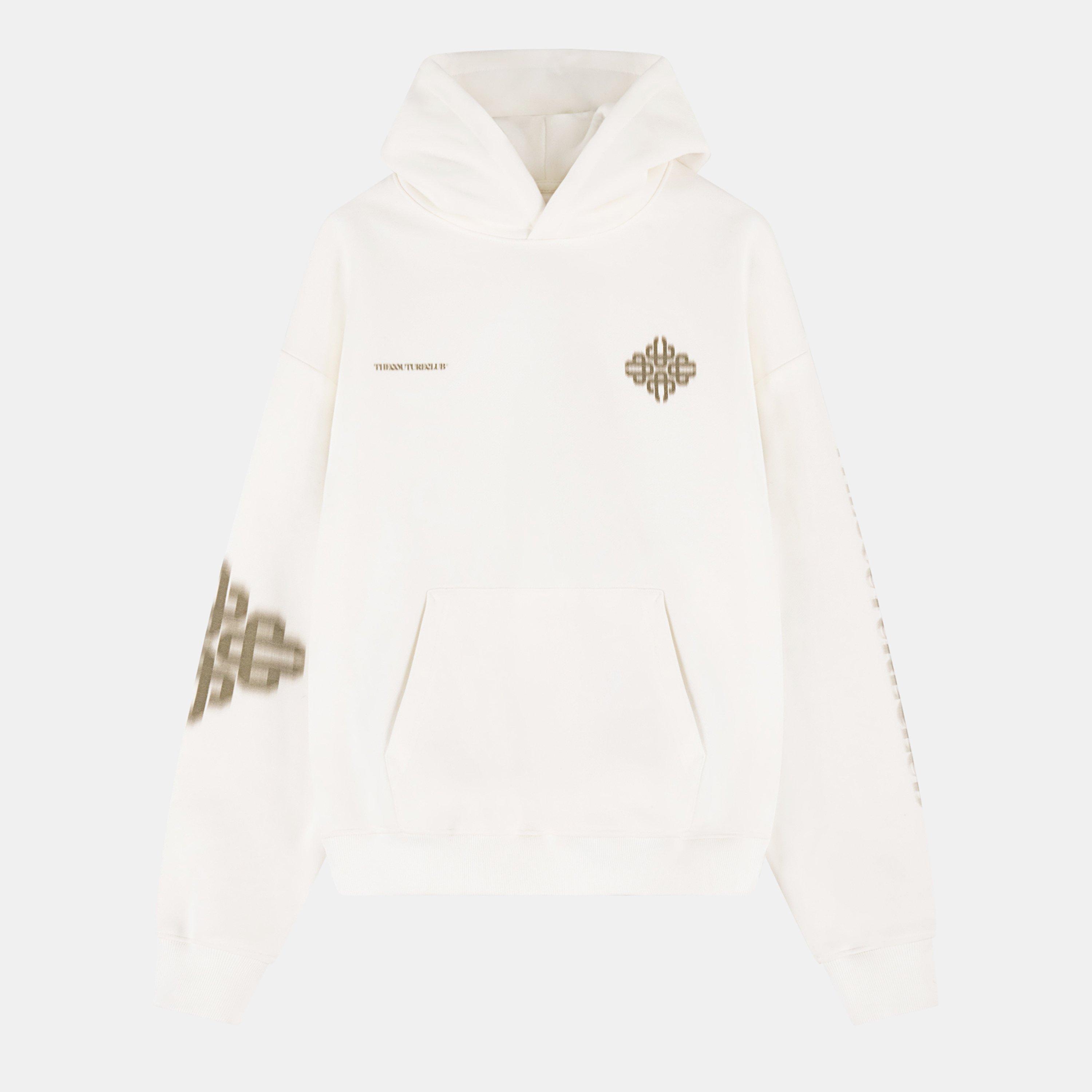 Khaki - The Couture Club - Men's Blurred Pull Over Hoodie - 1