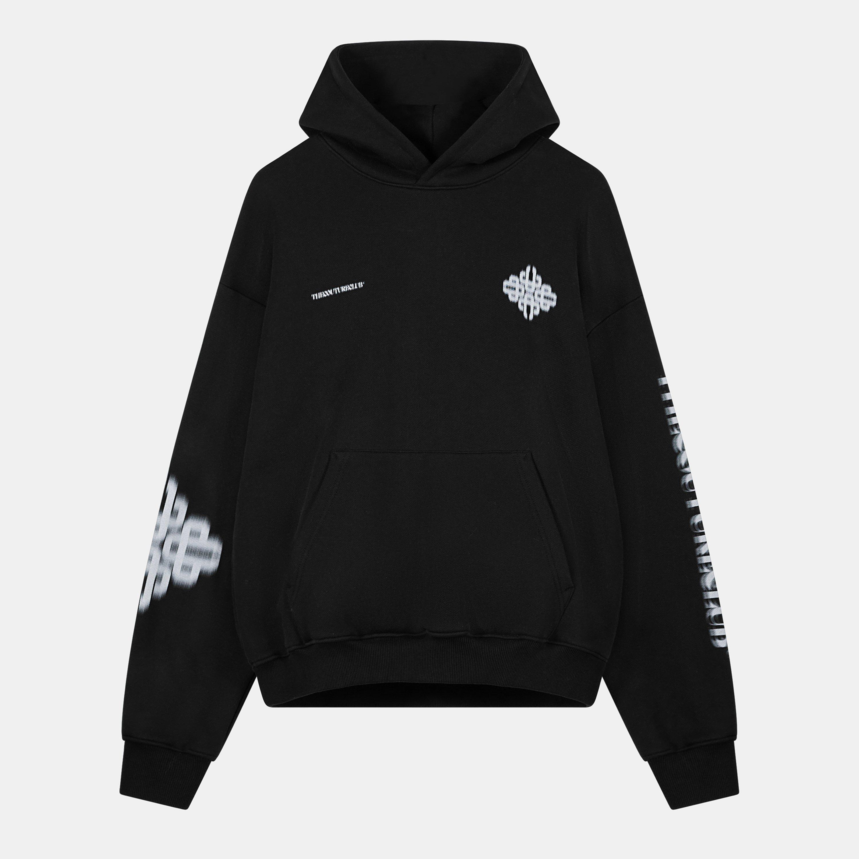 The Couture Club Men's Black Couture Blurred Oth Sn61