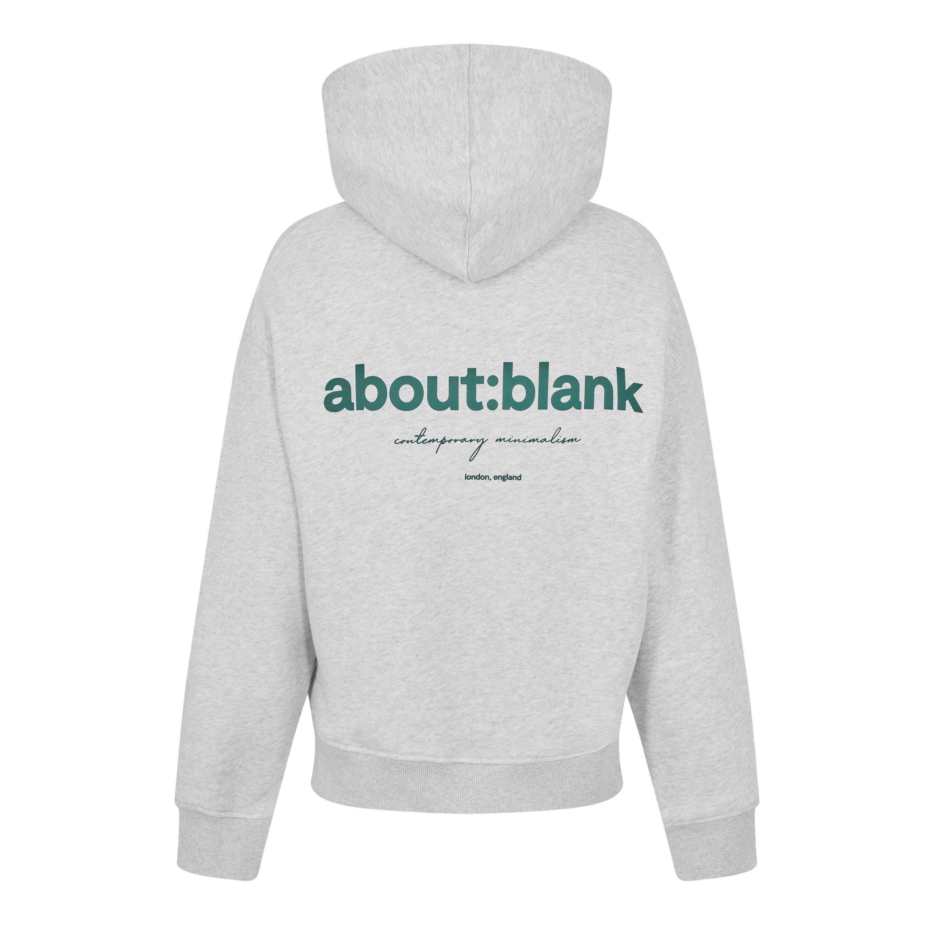 Grey Marl/Sage - about:blank - Mens Box Logo Hoodie - 2