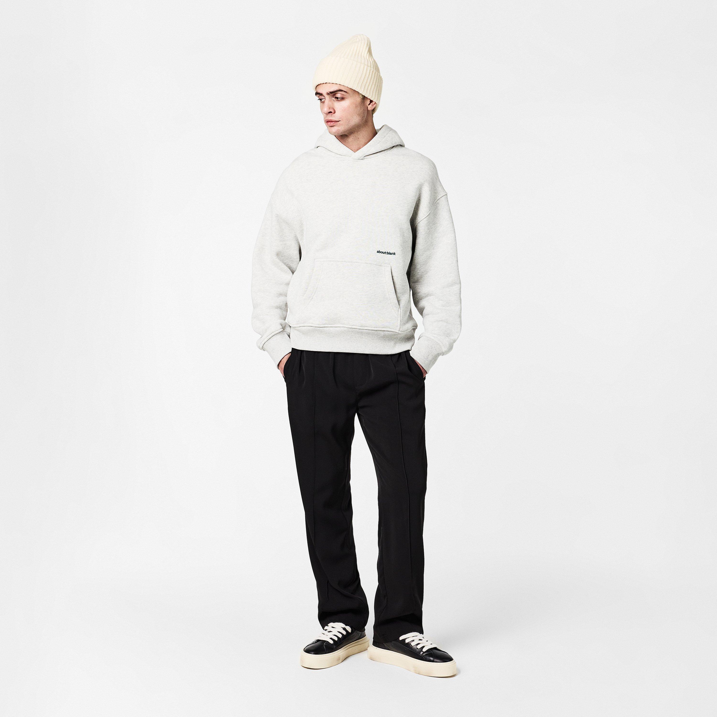 Grey Marl/Sage - about:blank - Mens Box Logo Hoodie - 6