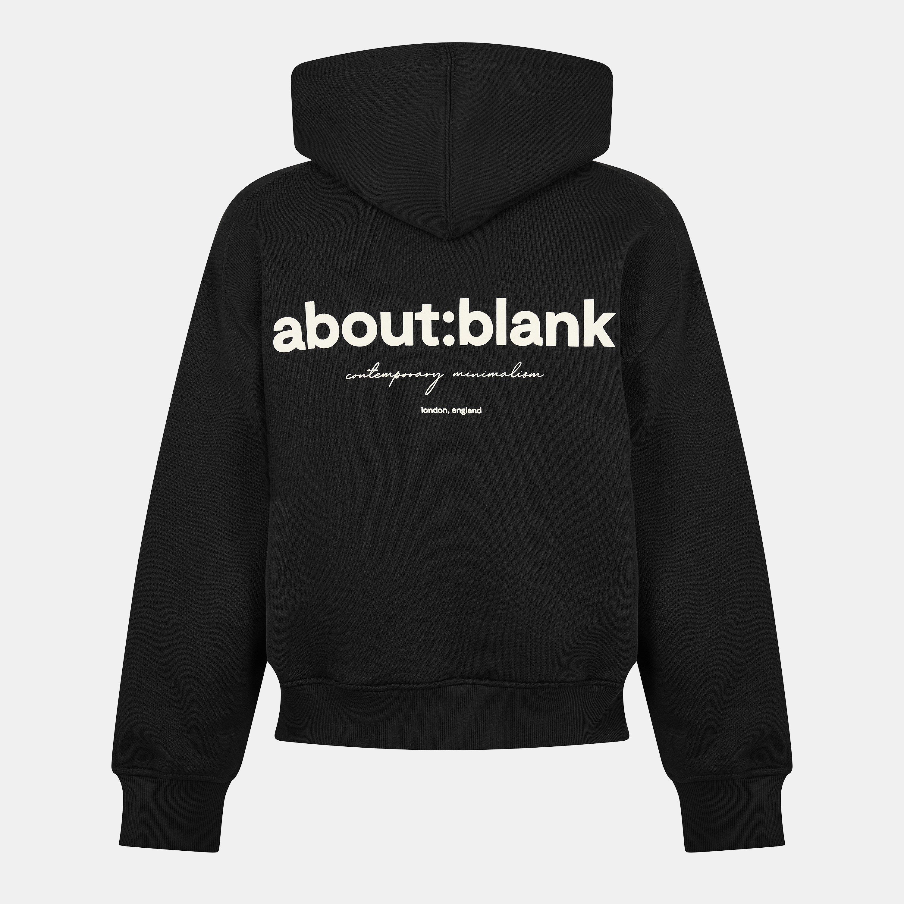Black/Ecru - about:blank - Mens Box Logo Hoodie - 2