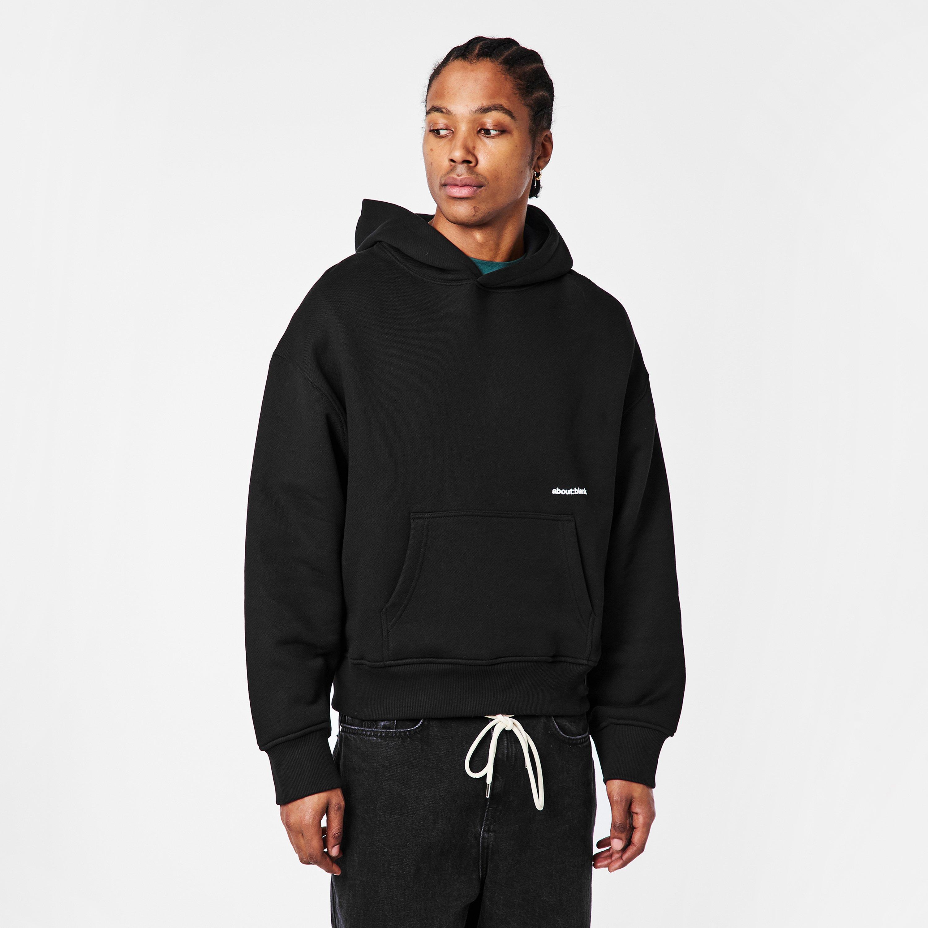Black/Ecru - about:blank - Mens Box Logo Hoodie - 3