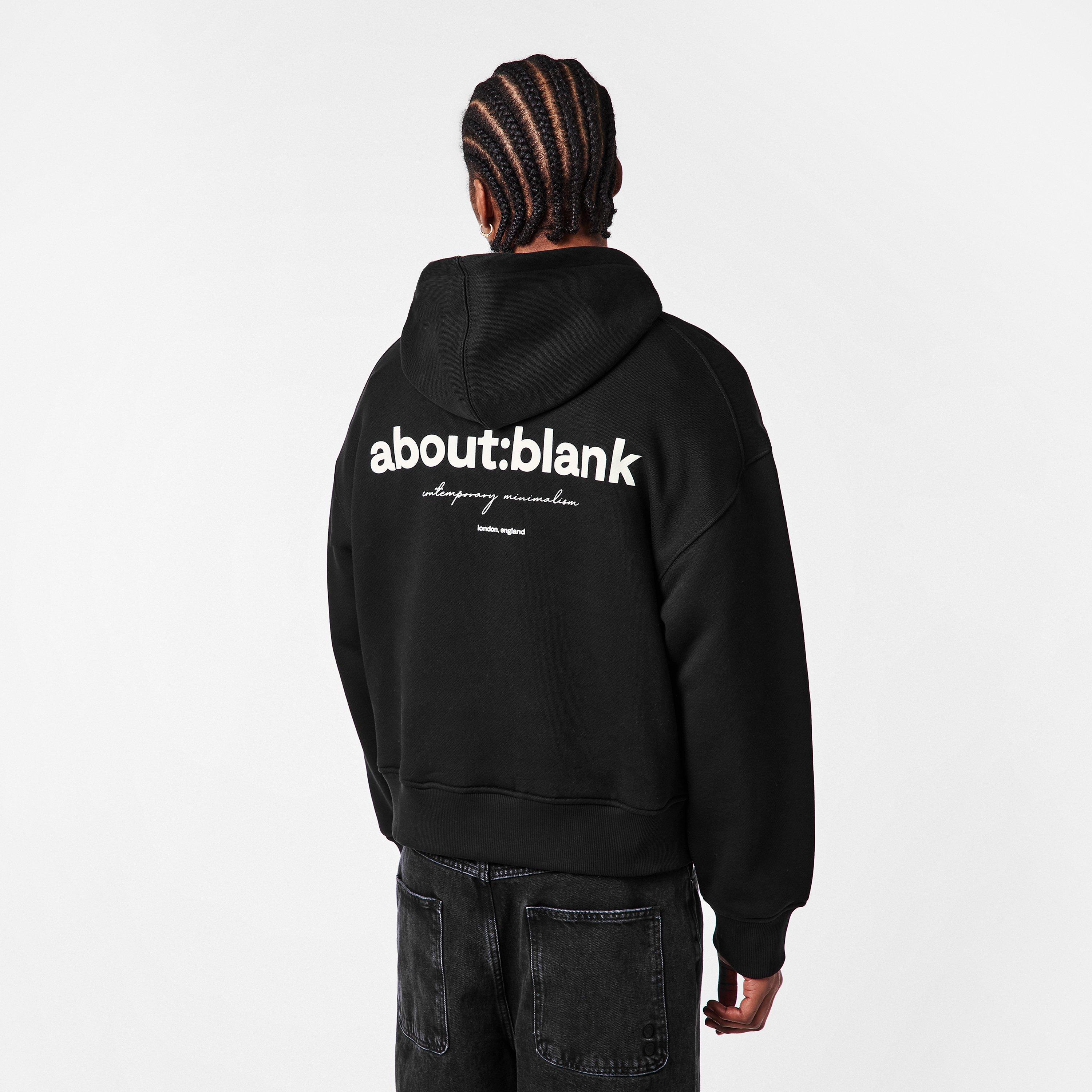 Black/Ecru - about:blank - Mens Box Logo Hoodie - 4