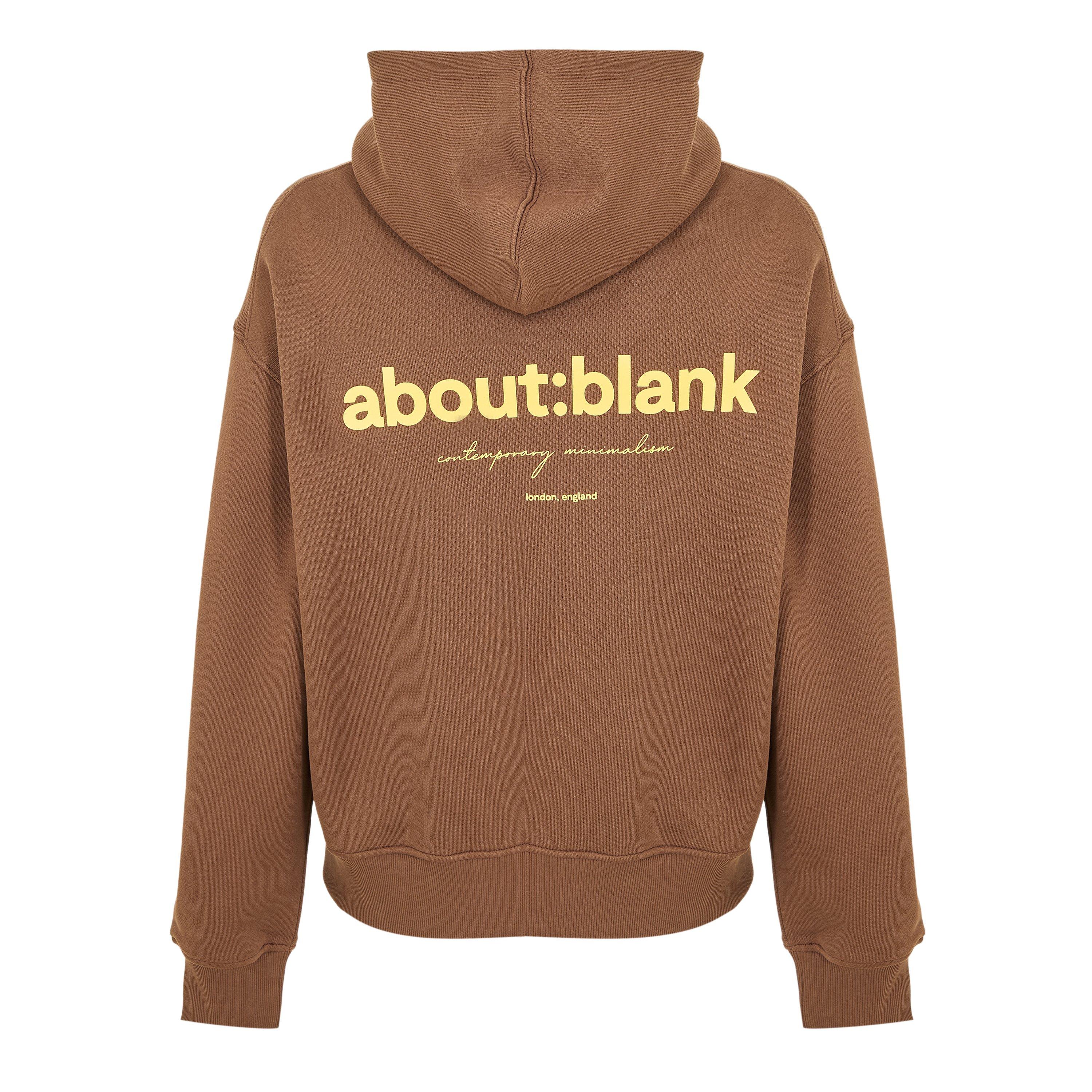 Brown/Gold - about:blank - Mens Box Logo Hoodie - 2
