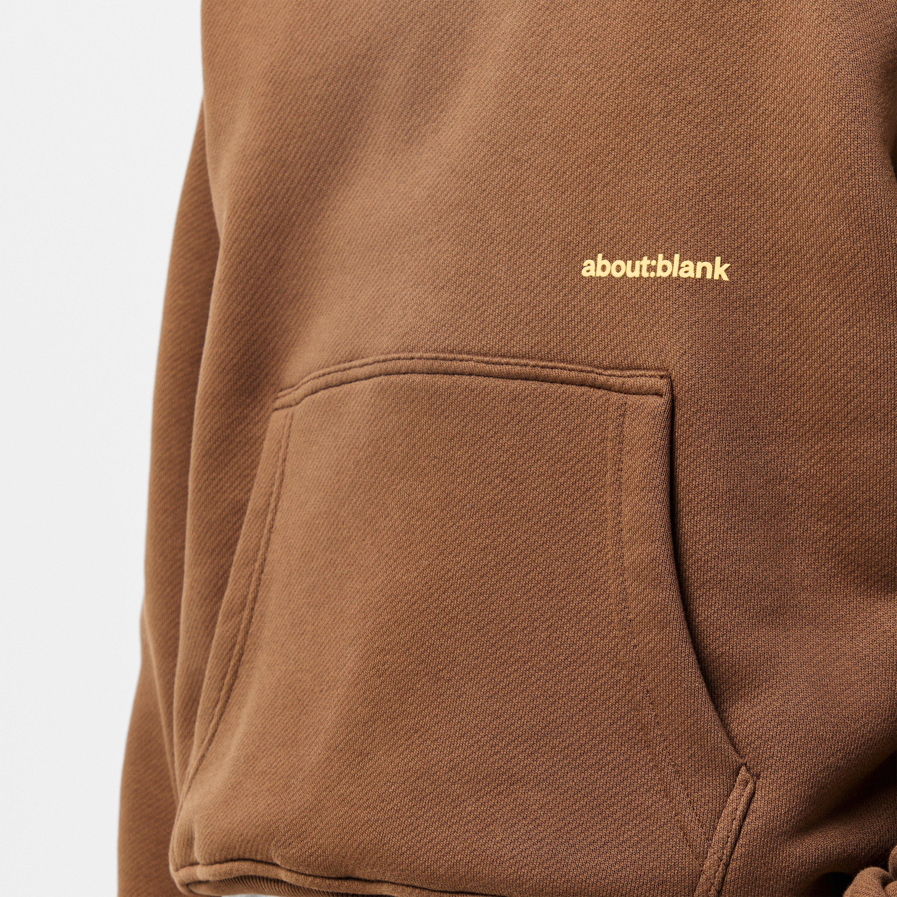 Brown/Gold - about:blank - Mens Box Logo Hoodie - 5