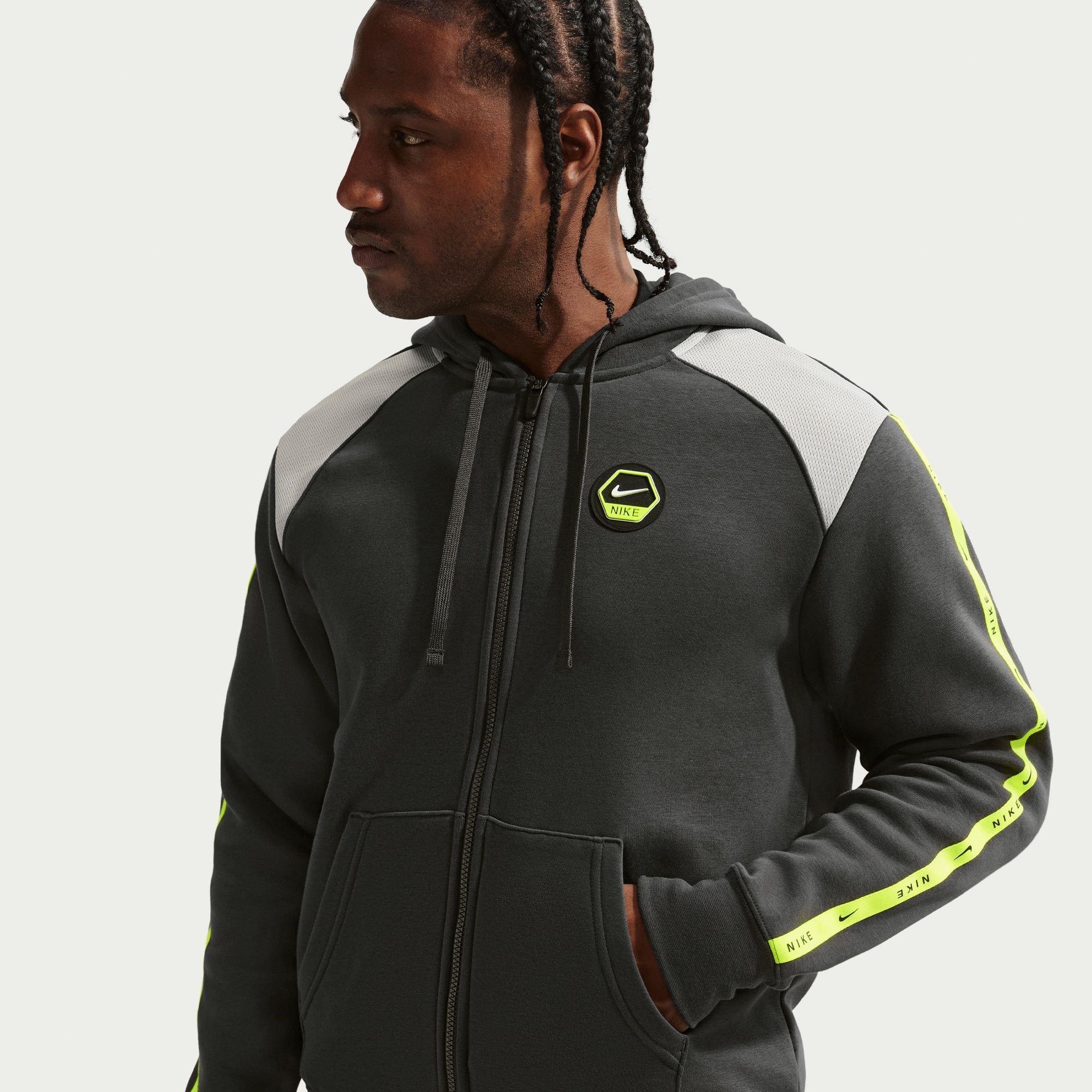 Nike Men's Zip Hoodie - Grey - XL