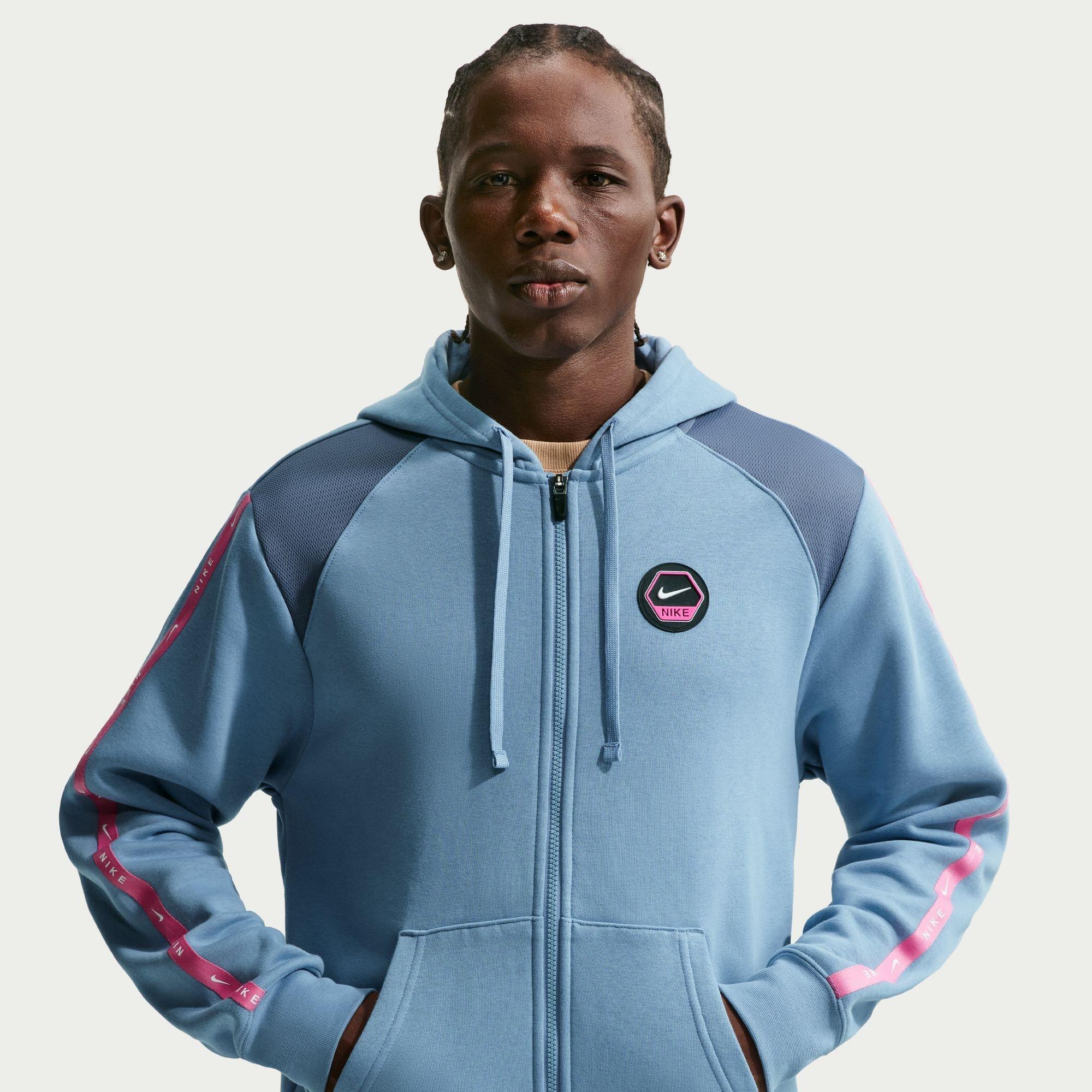 Nike Men's Zip Hoodie - Work Blue - L
