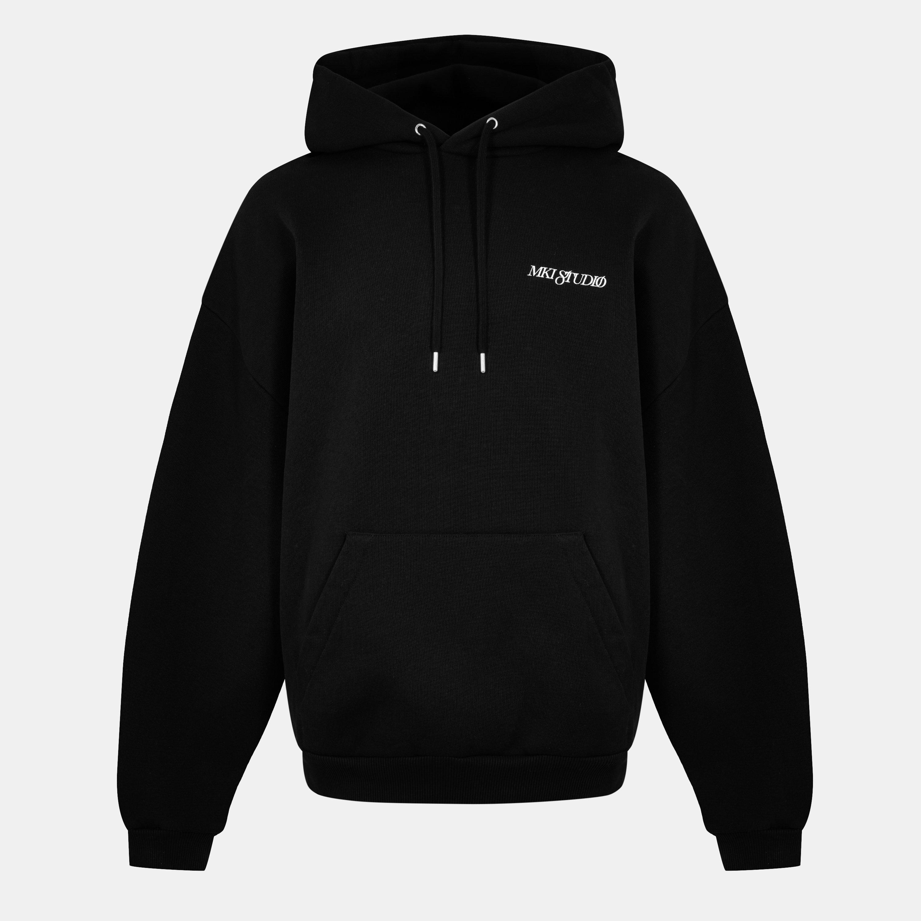 Black - MKI MIYUKI ZOKU - Men's Pull Over Hoodie - 1