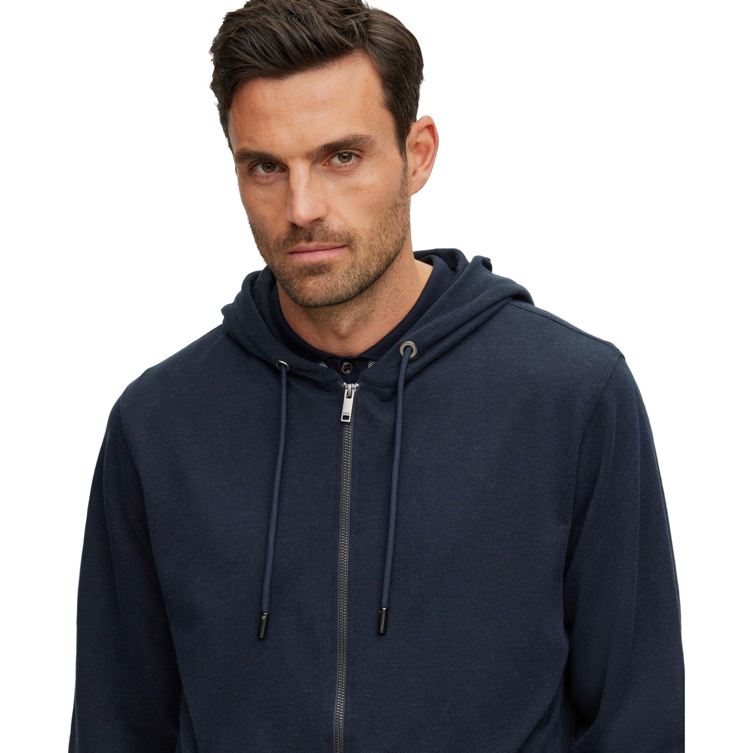 Blue - Boss - Men's L-Stetson Zip Hoodie - 3