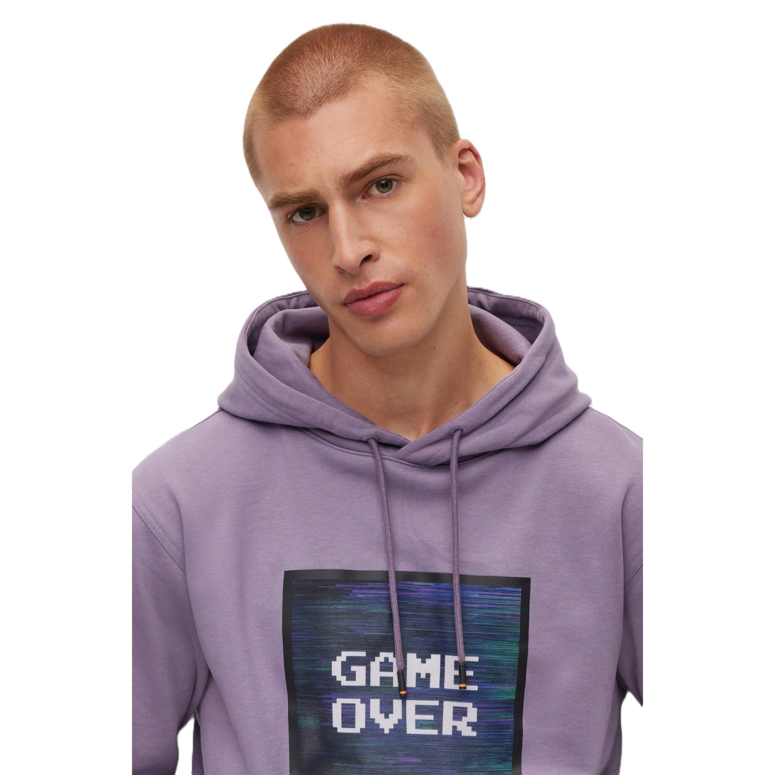 Purple - Boss - Men's Weglitchhood Pull Over OTH Hoodie - 3