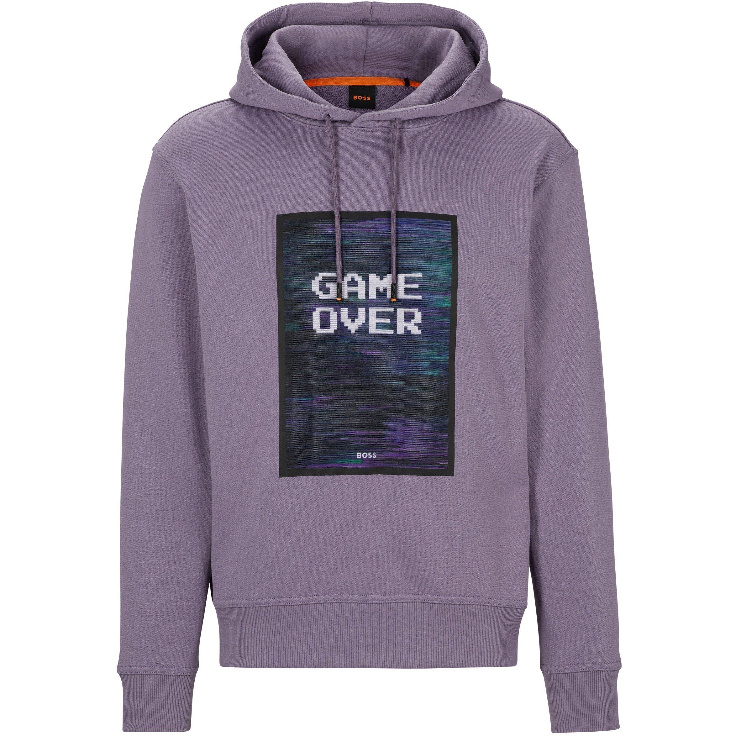 Purple - Boss - Men's Weglitchhood Pull Over OTH Hoodie - 4