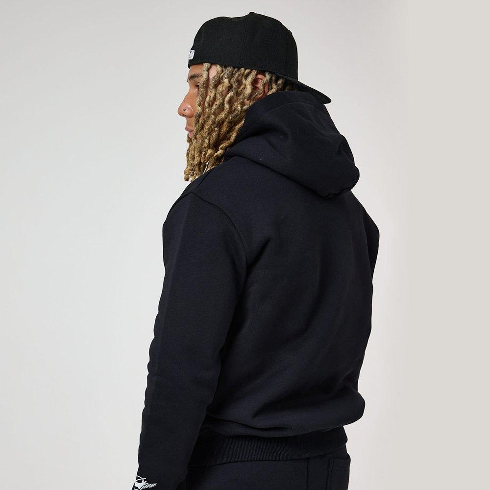 Black - Tela Cruz - Men's Over the Head Hoodie - 3