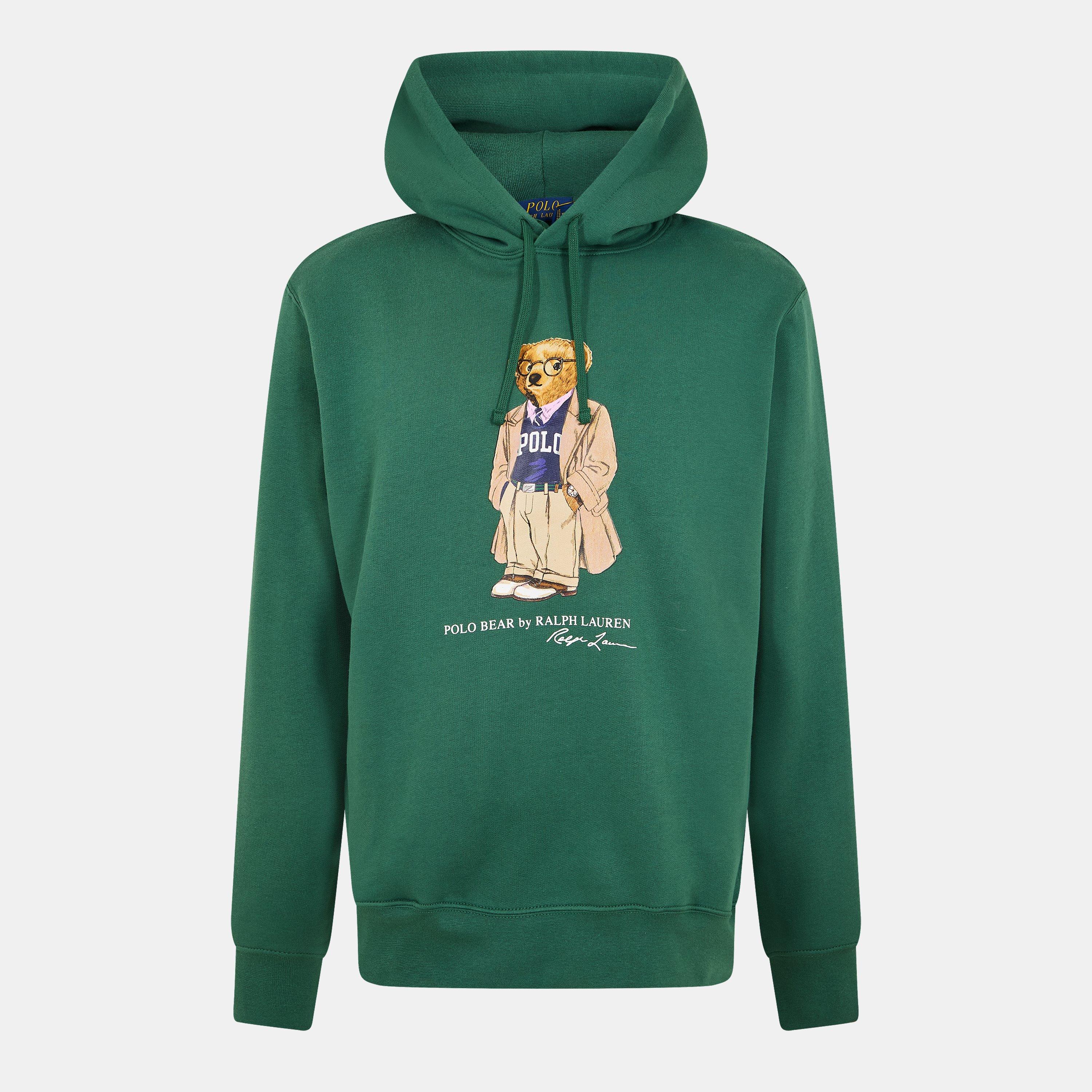 Washed Forest - Polo Ralph Lauren - Men's Bear Over-the-Head Hoodie - 1