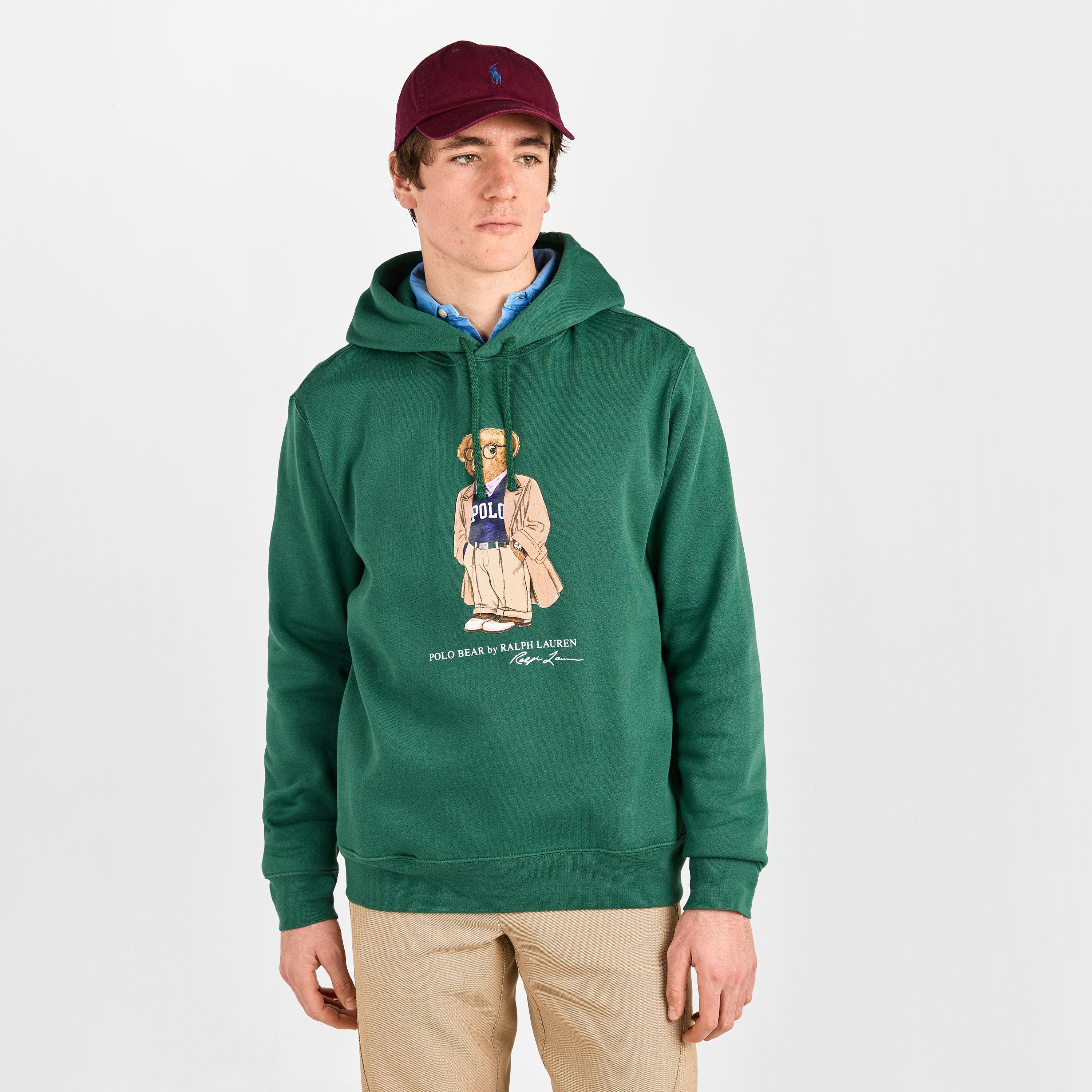Washed Forest - Polo Ralph Lauren - Men's Bear Over-the-Head Hoodie - 3