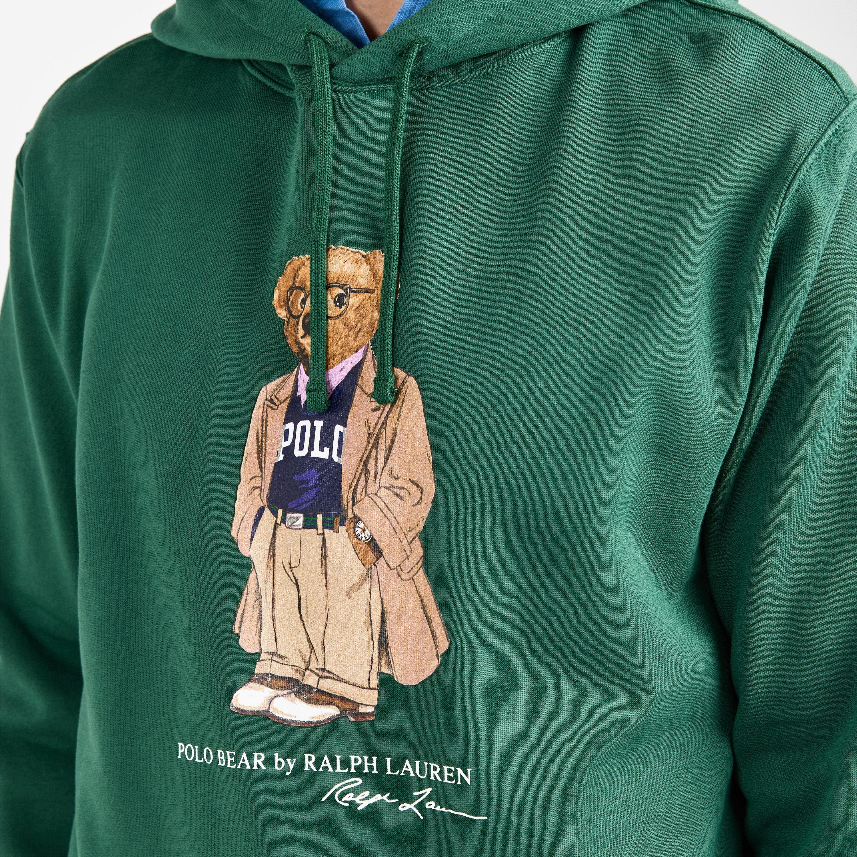 Washed Forest - Polo Ralph Lauren - Men's Bear Over-the-Head Hoodie - 5