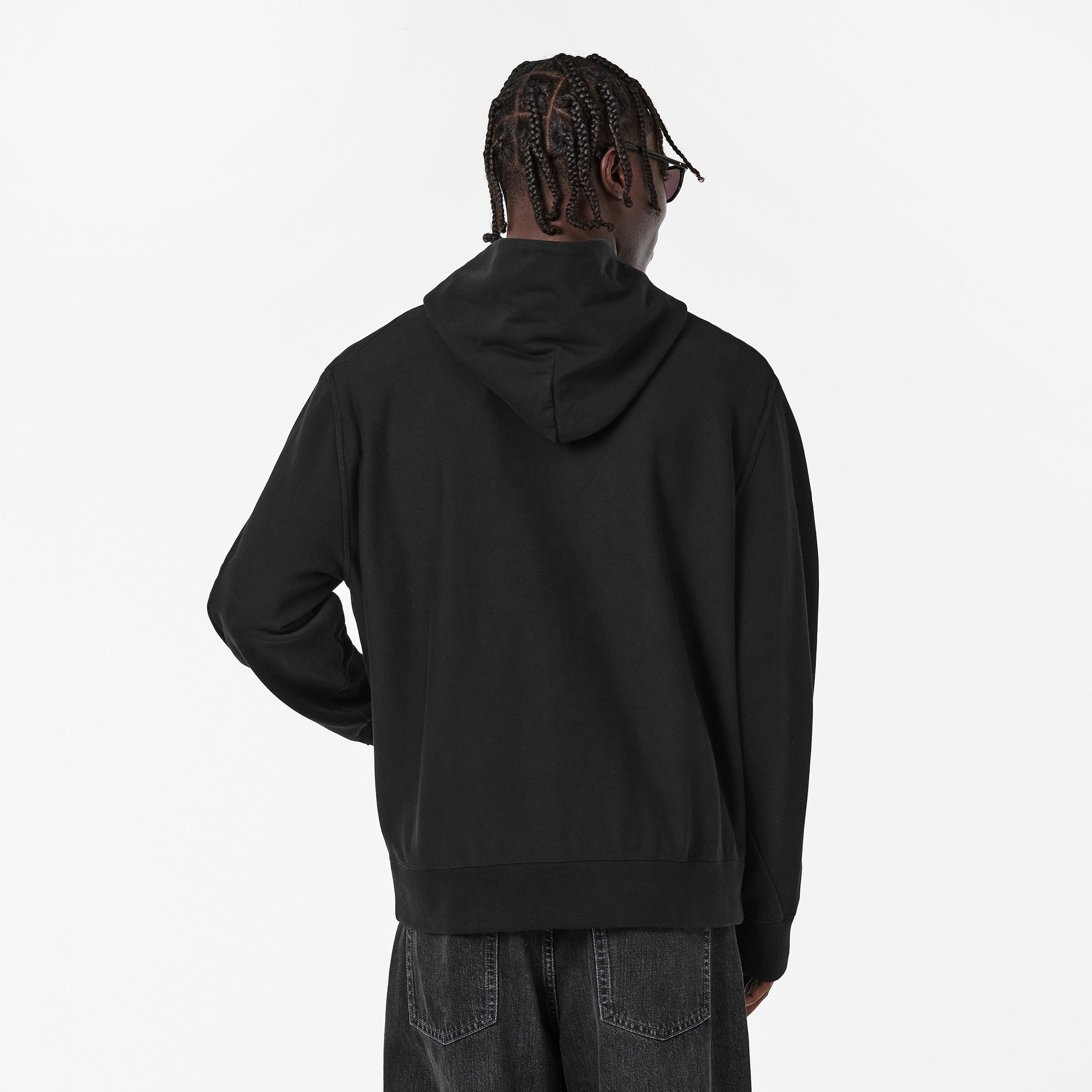 Black - GIVENCHY - Men's GIV Logo Pull Over Hoodie - 4