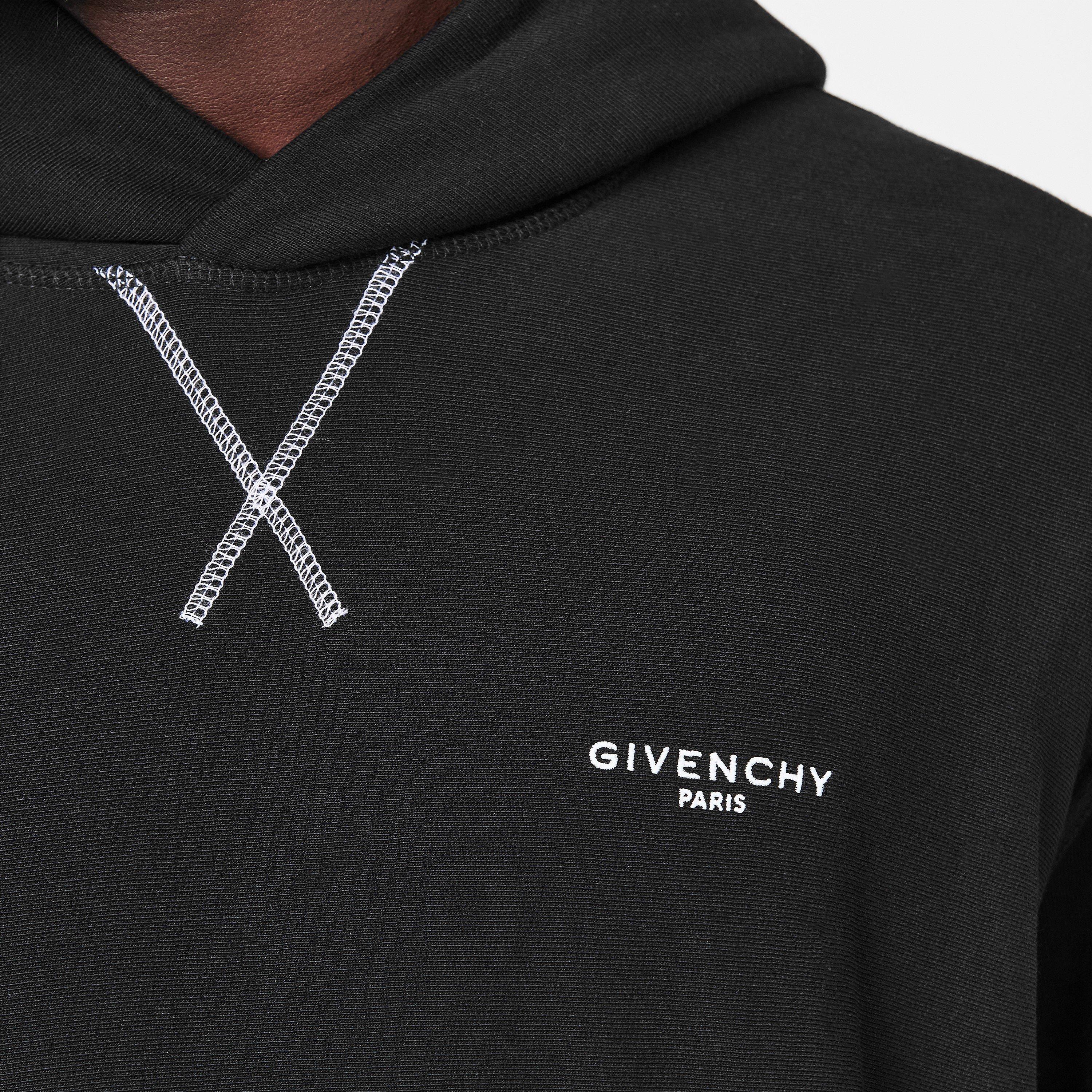 Black - GIVENCHY - Men's GIV Logo Pull Over Hoodie - 5