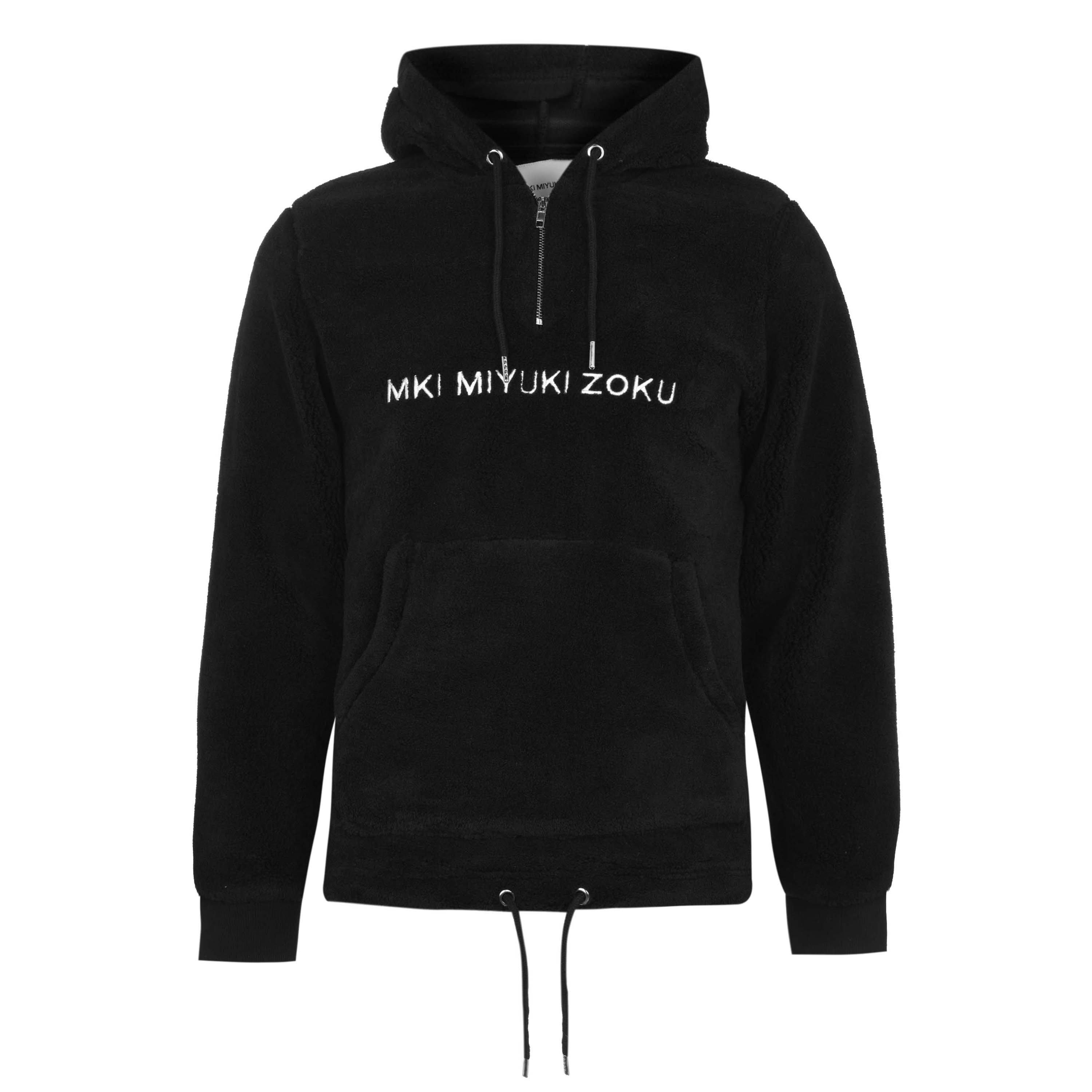 Black - MKI MIYUKI ZOKU - Sherpa Hoodie - 1