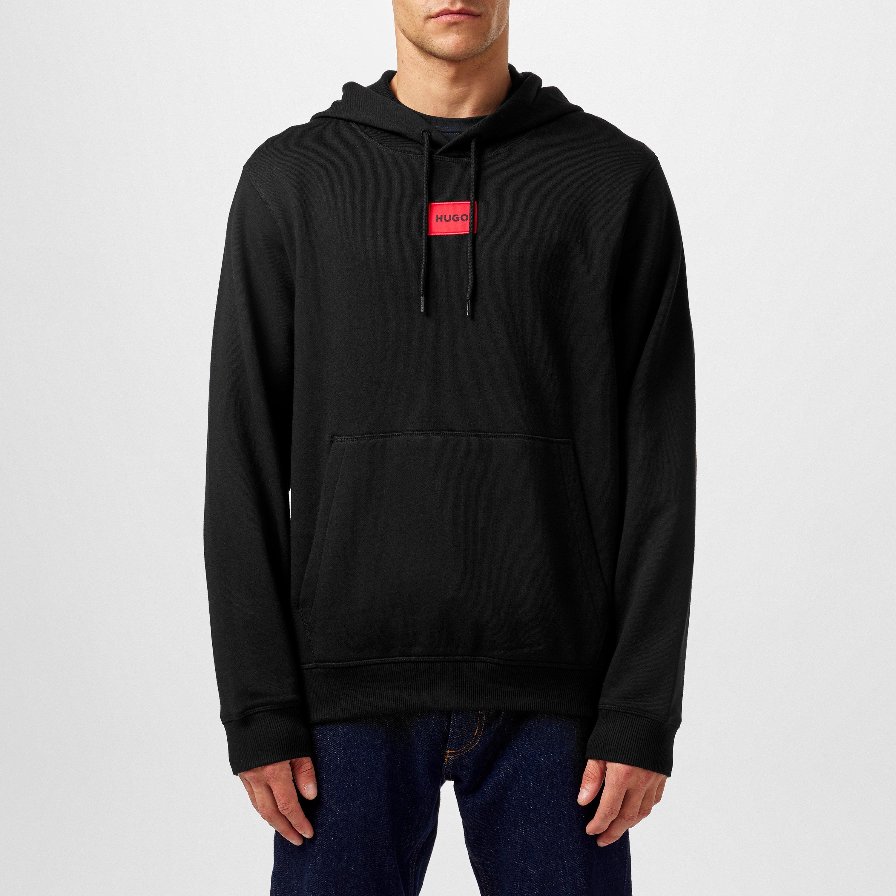 Black 001 - Hugo - Men's Over-the-head Hoodie - 3