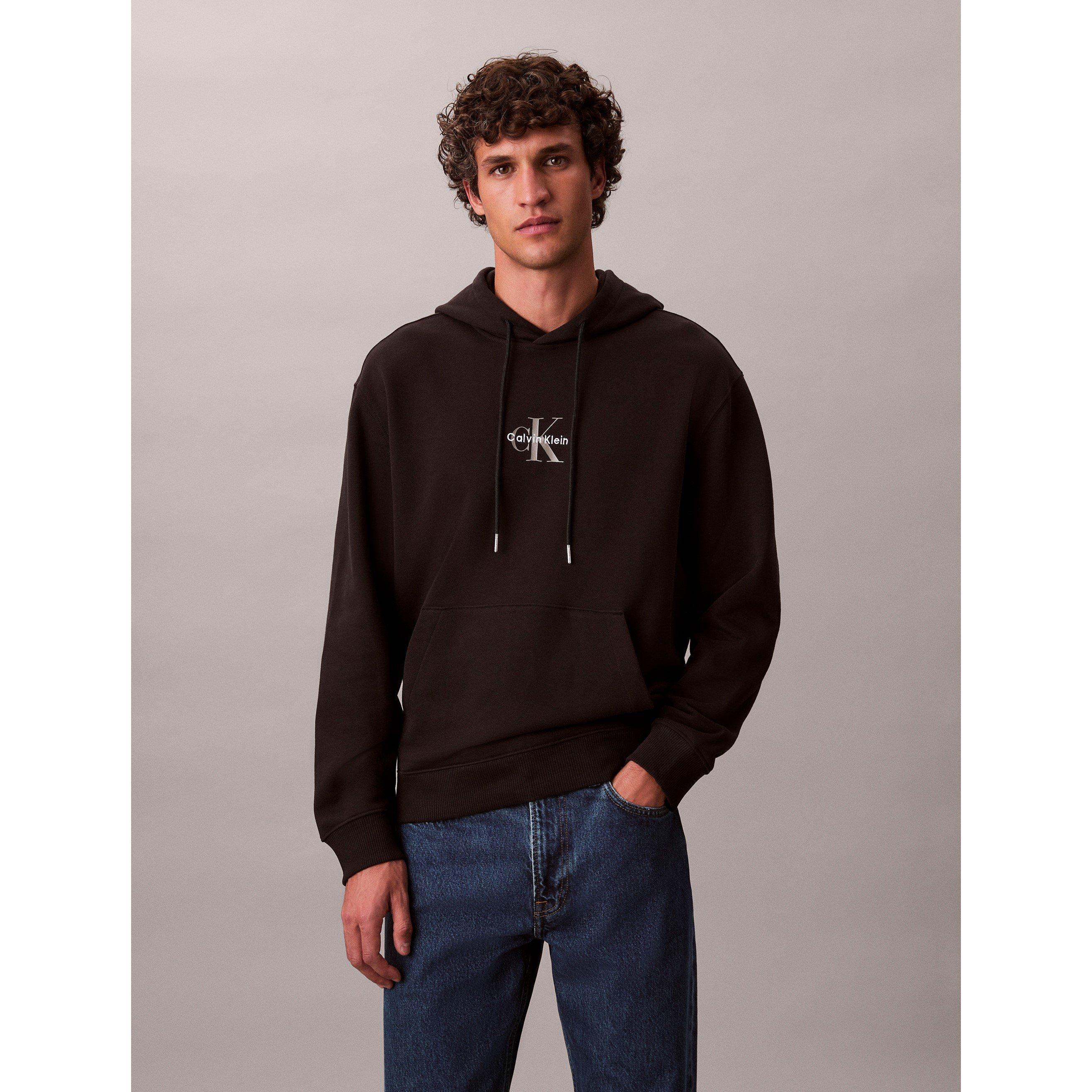 Crna - Calvin Klein Jeans - Men's CKJ Monogram Hoodie - 2