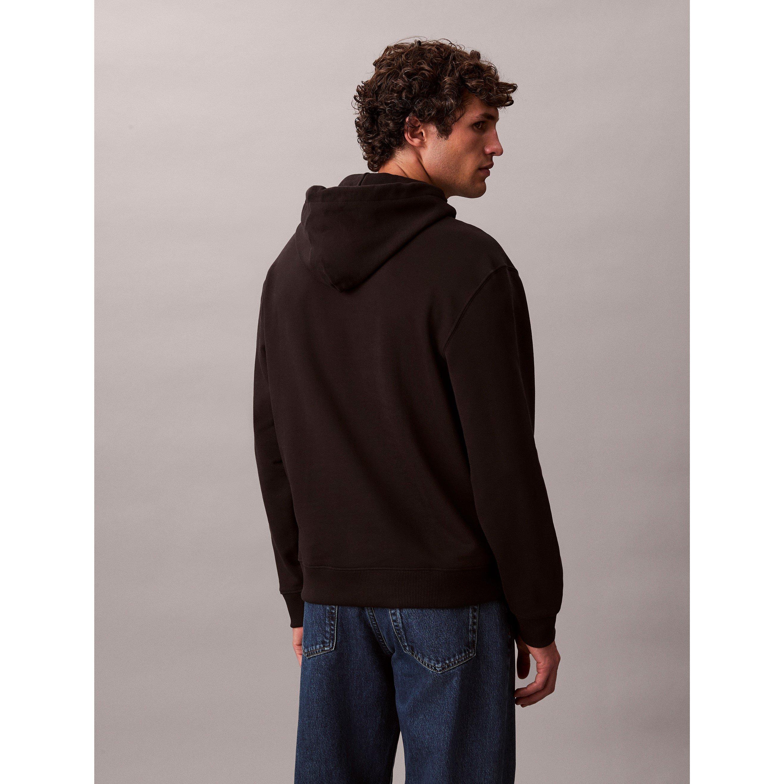 Crna - Calvin Klein Jeans - Men's CKJ Monogram Hoodie - 3