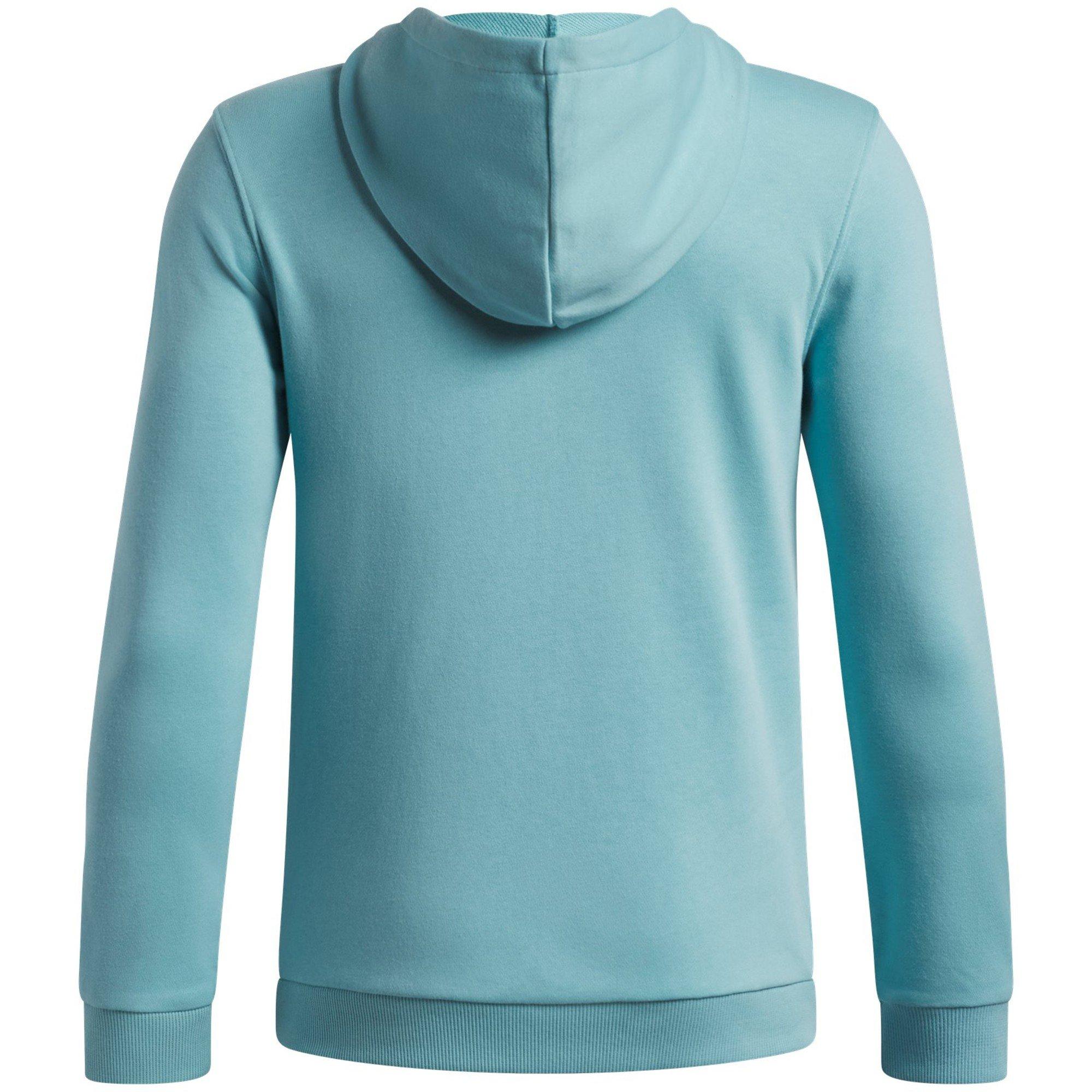 Blå/sort - Under Armour - Kids' Rival Quarter Zip Hoodie - 2