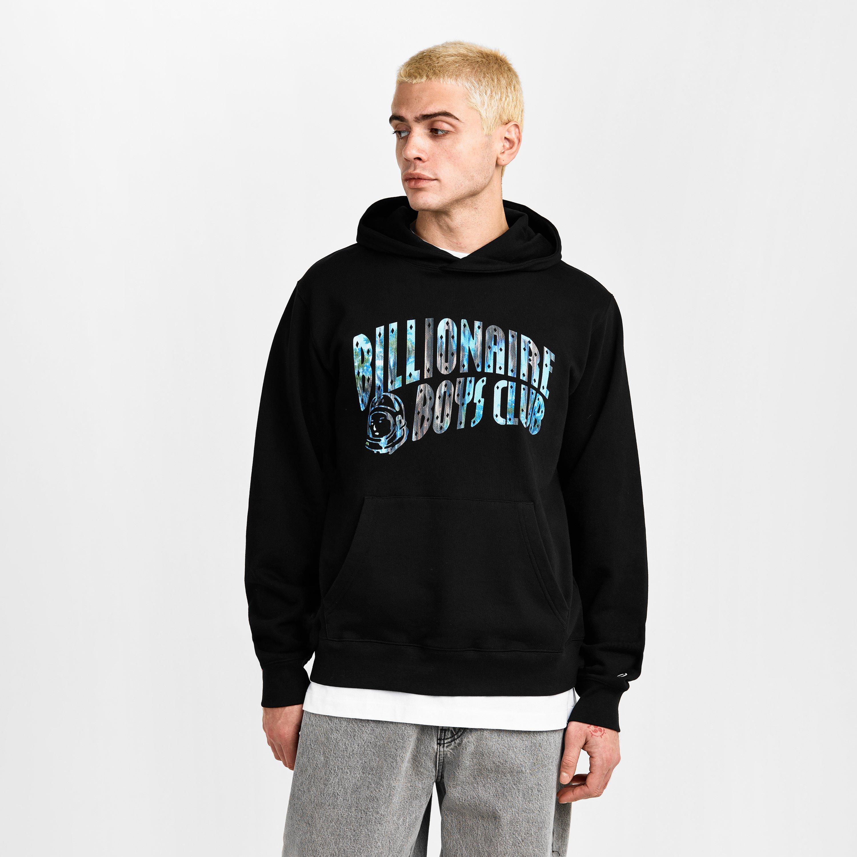 Black - Billionaire Boys Club - Men's Bayu Arch Pull Over Hoodie - 3