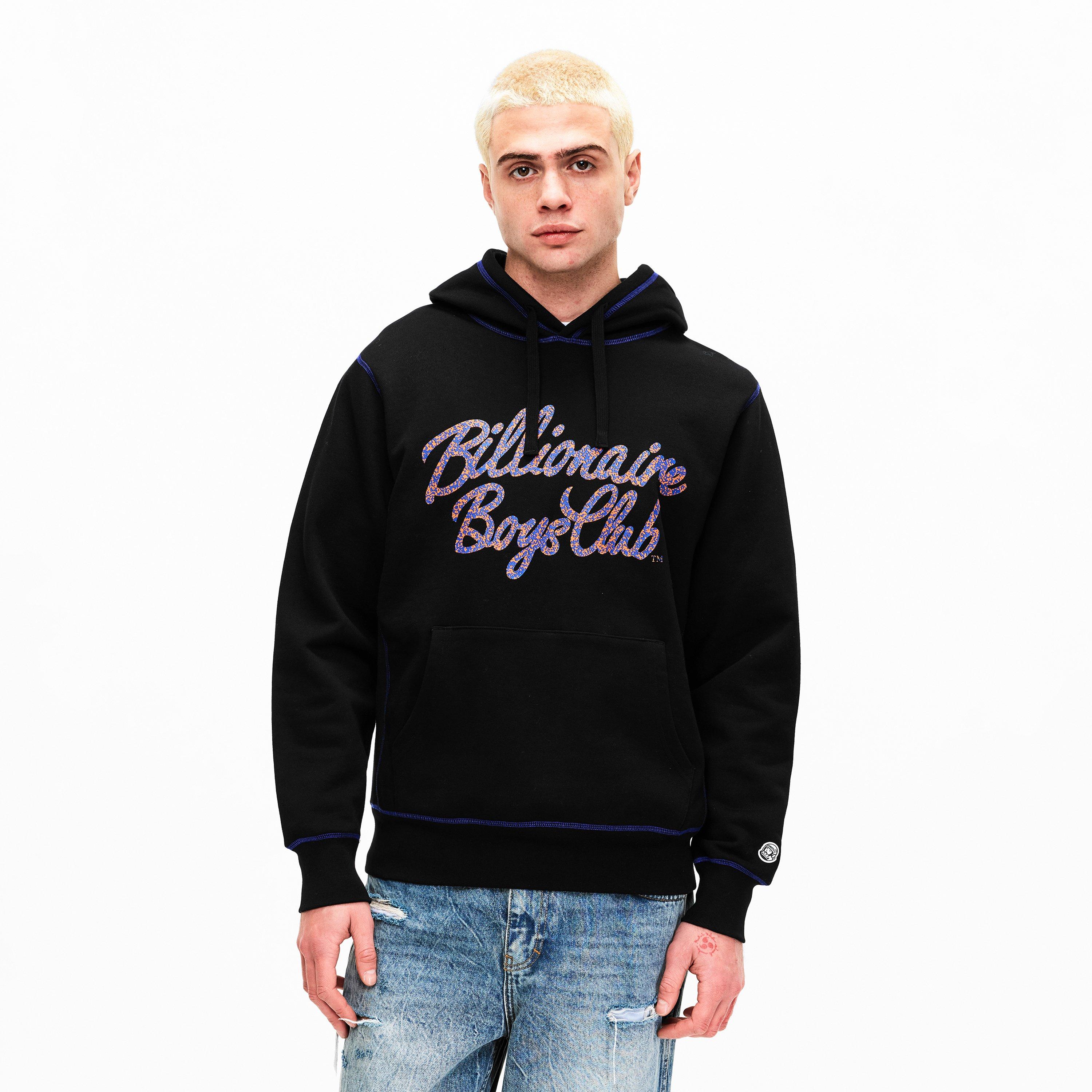 Black - Billionaire Boys Club - Men's Contrast Hood Pull Over Hoodie - 3