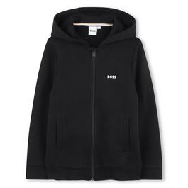 Boss Kids Logo Zipped Hoodie