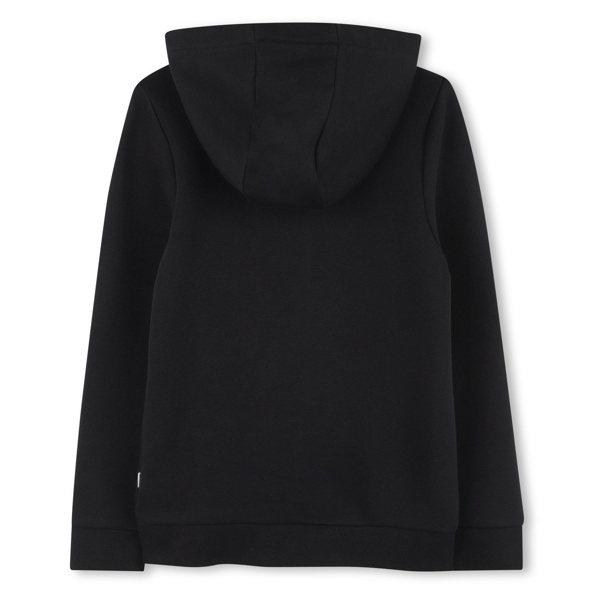 Black - Boss - Kids Logo Zipped Hoodie - 2