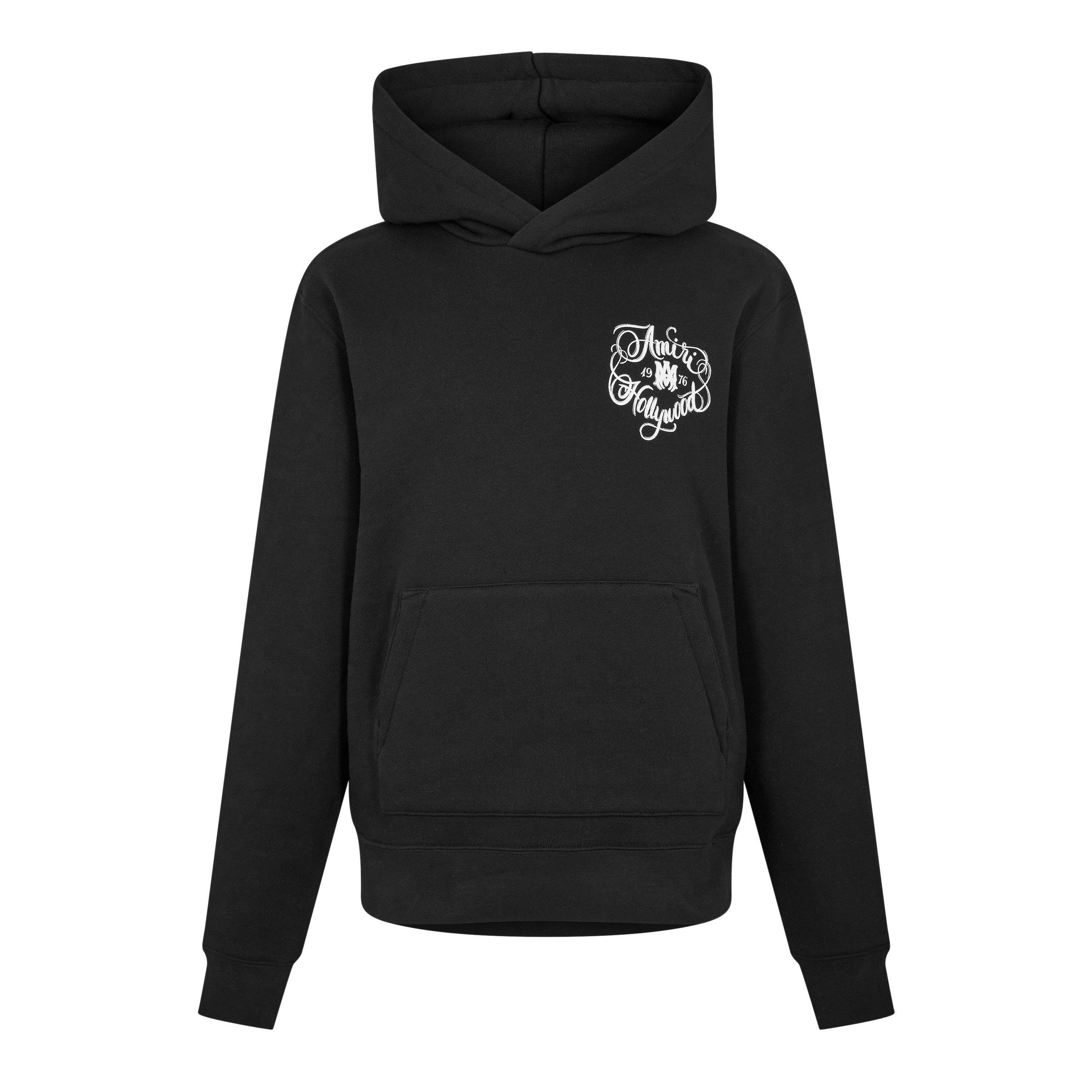Black - Amiri - Men's Hollywood Pull Over Hoodie - 1