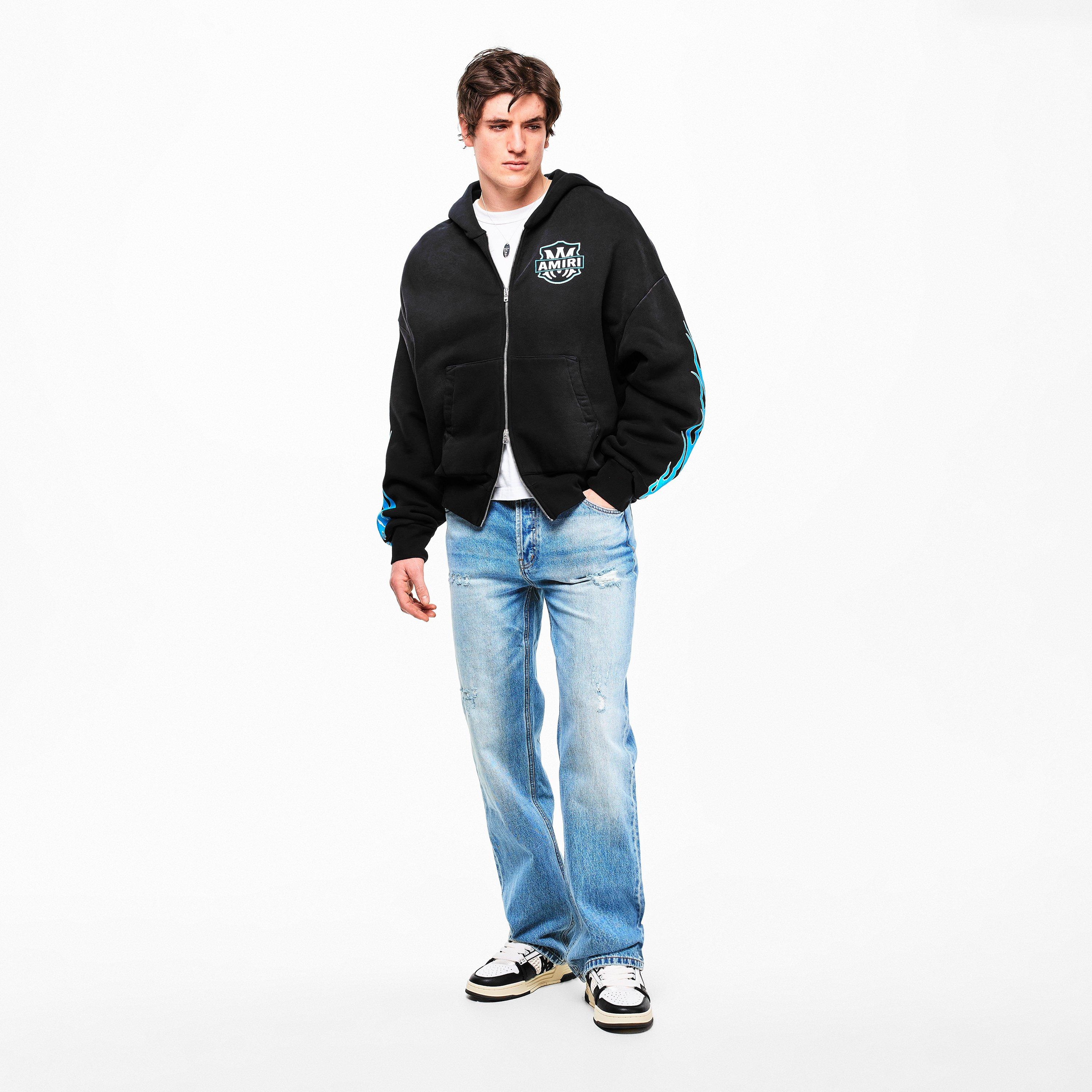 Black - Amiri - Amiri MA Flames Zp H Sn61 - 6