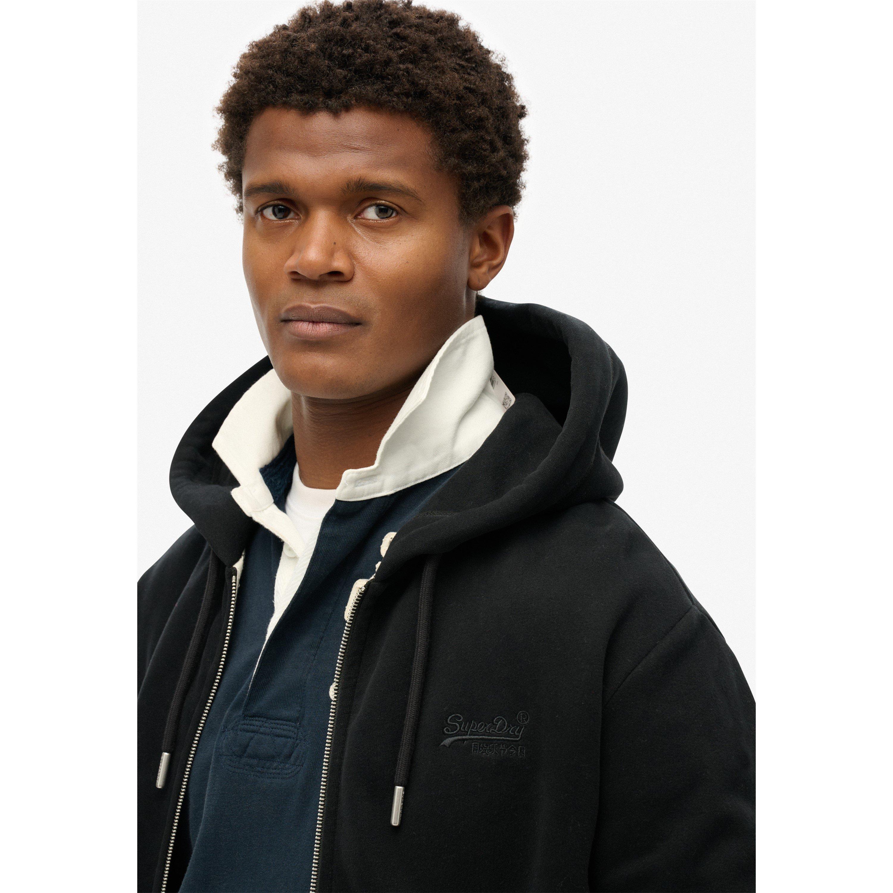 Crna 02A - Superdry - Basic Zip Hoodie - 5