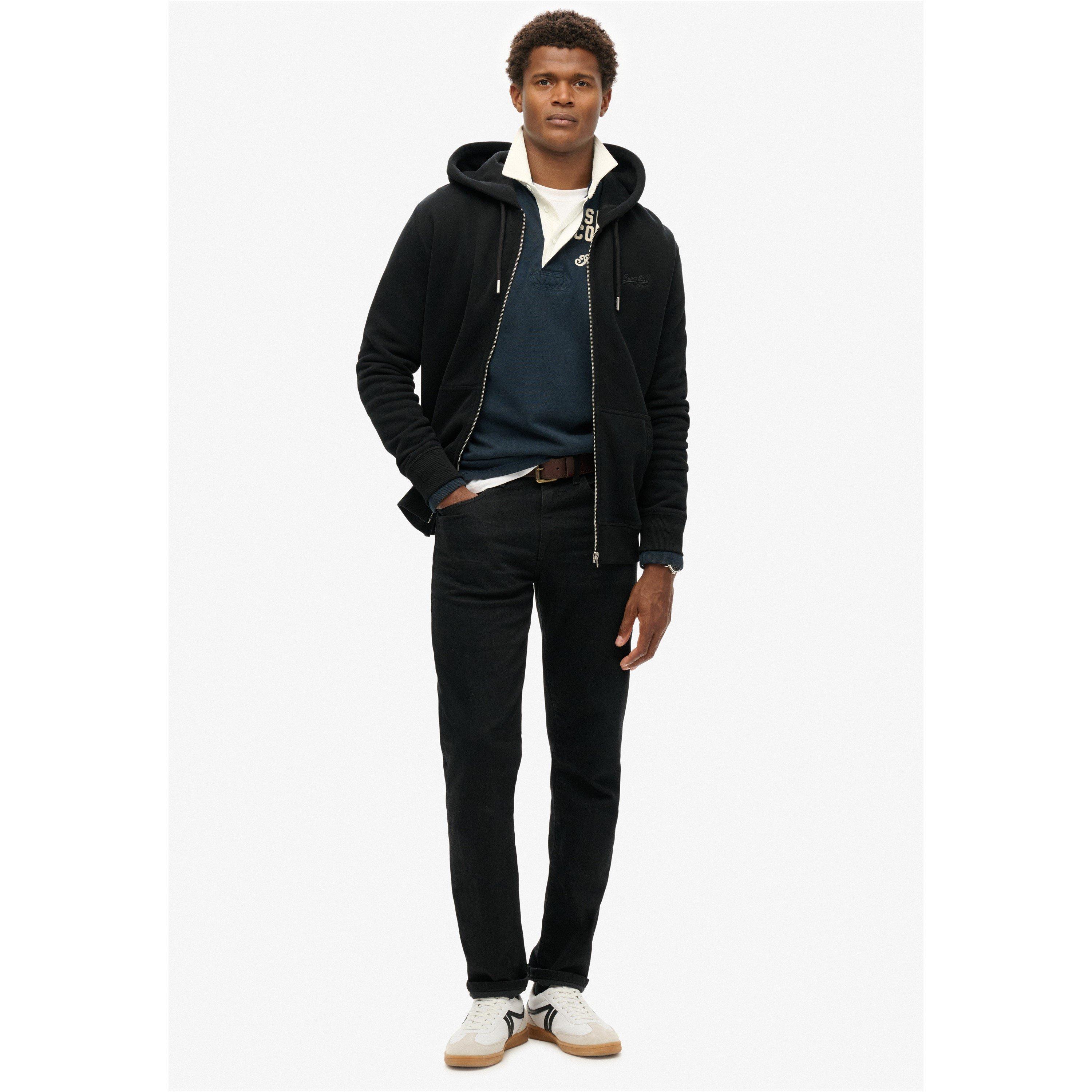 Crna 02A - Superdry - Basic Zip Hoodie - 7