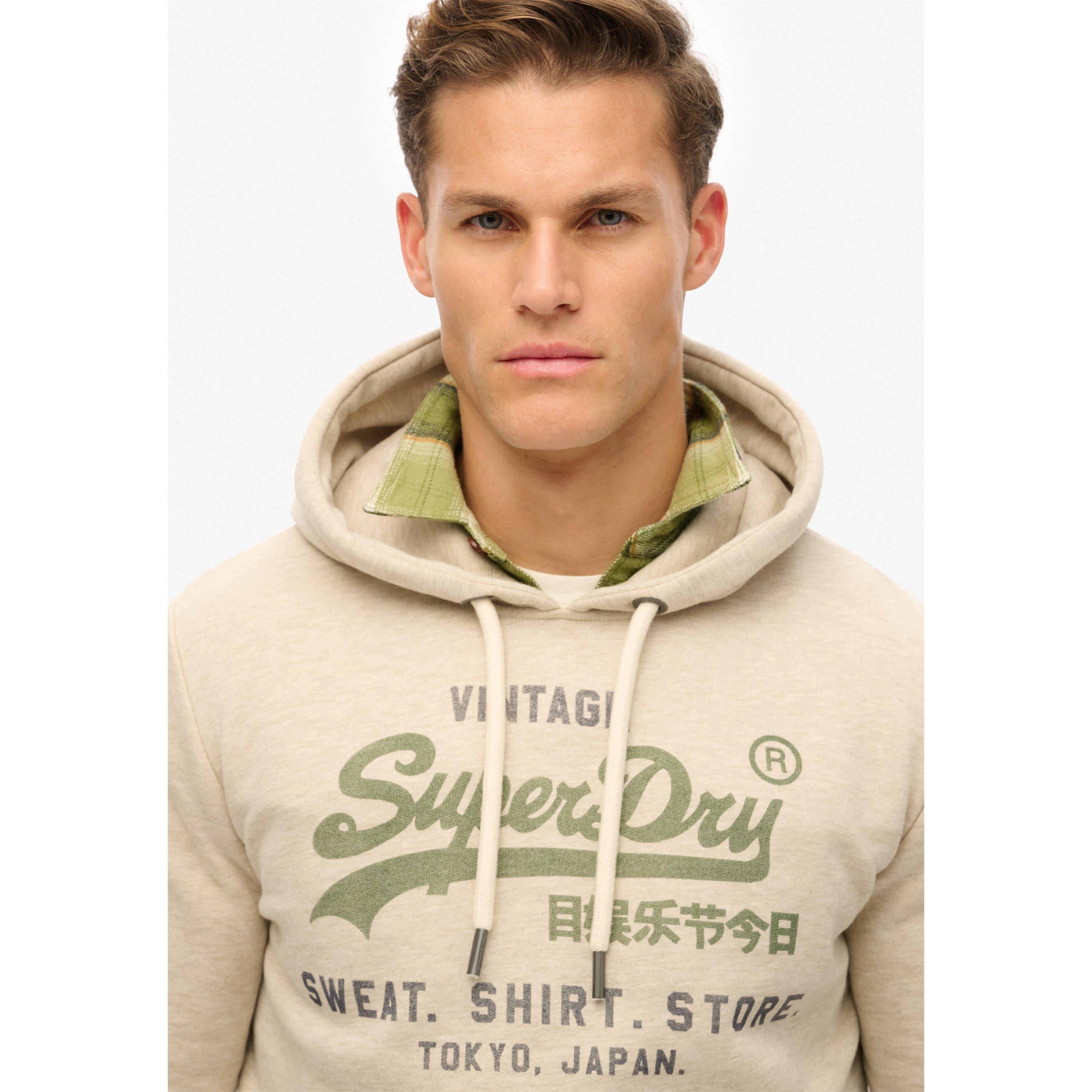 Pelican Beige - Superdry - Superdry Vintage Logo Hoodie - 2