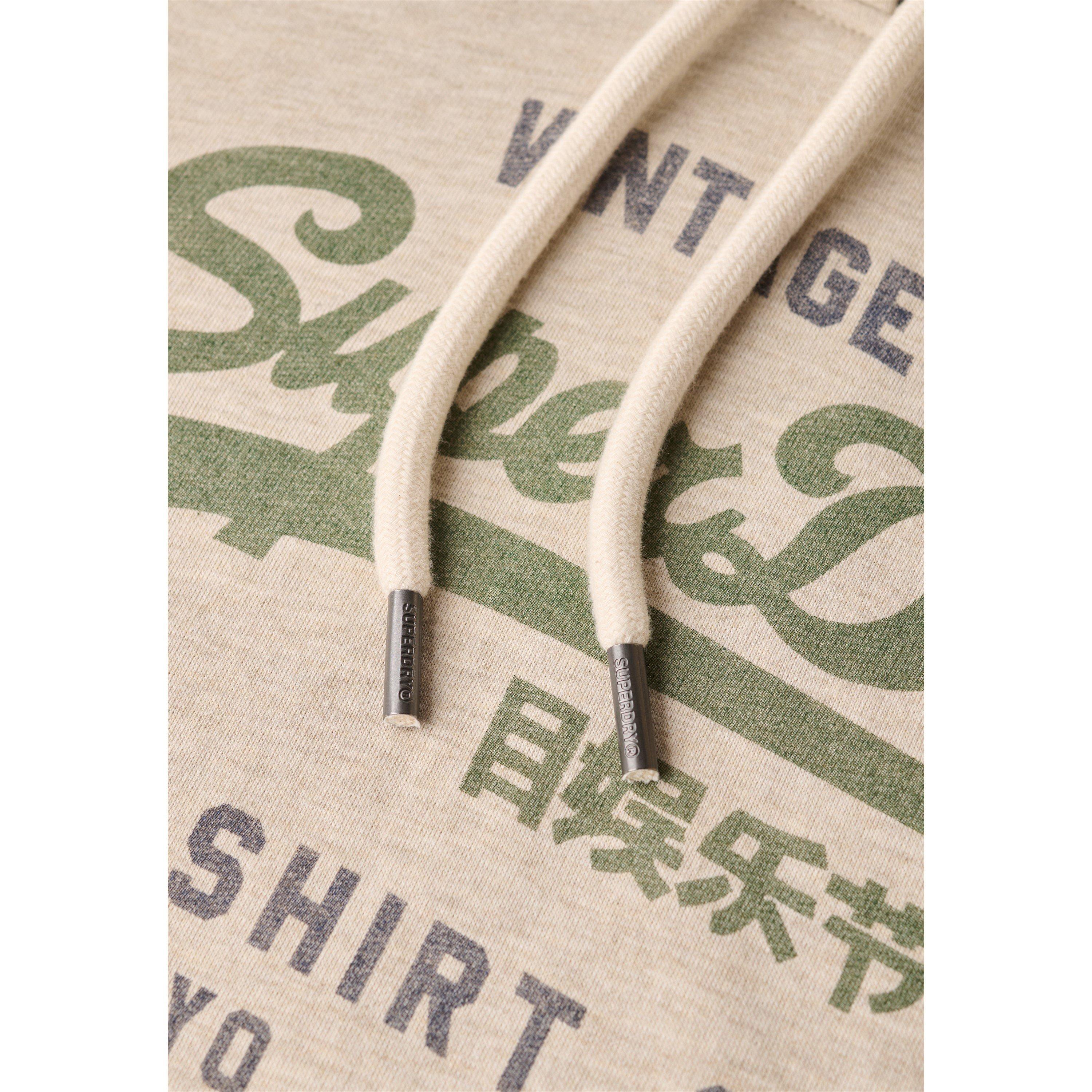Pelican Beige - Superdry - Superdry Vintage Logo Hoodie - 3