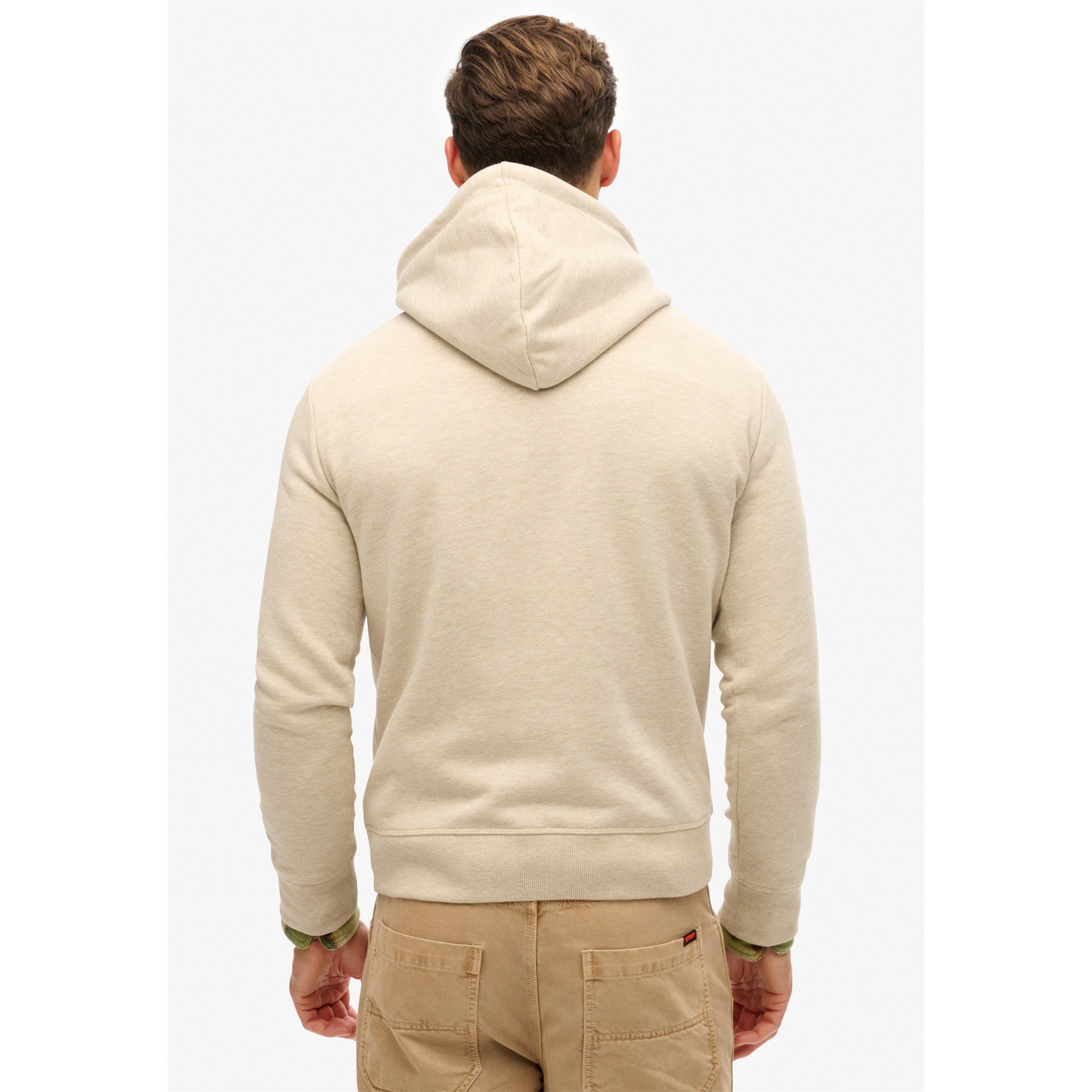 Pelican Beige - Superdry - Superdry Vintage Logo Hoodie - 4