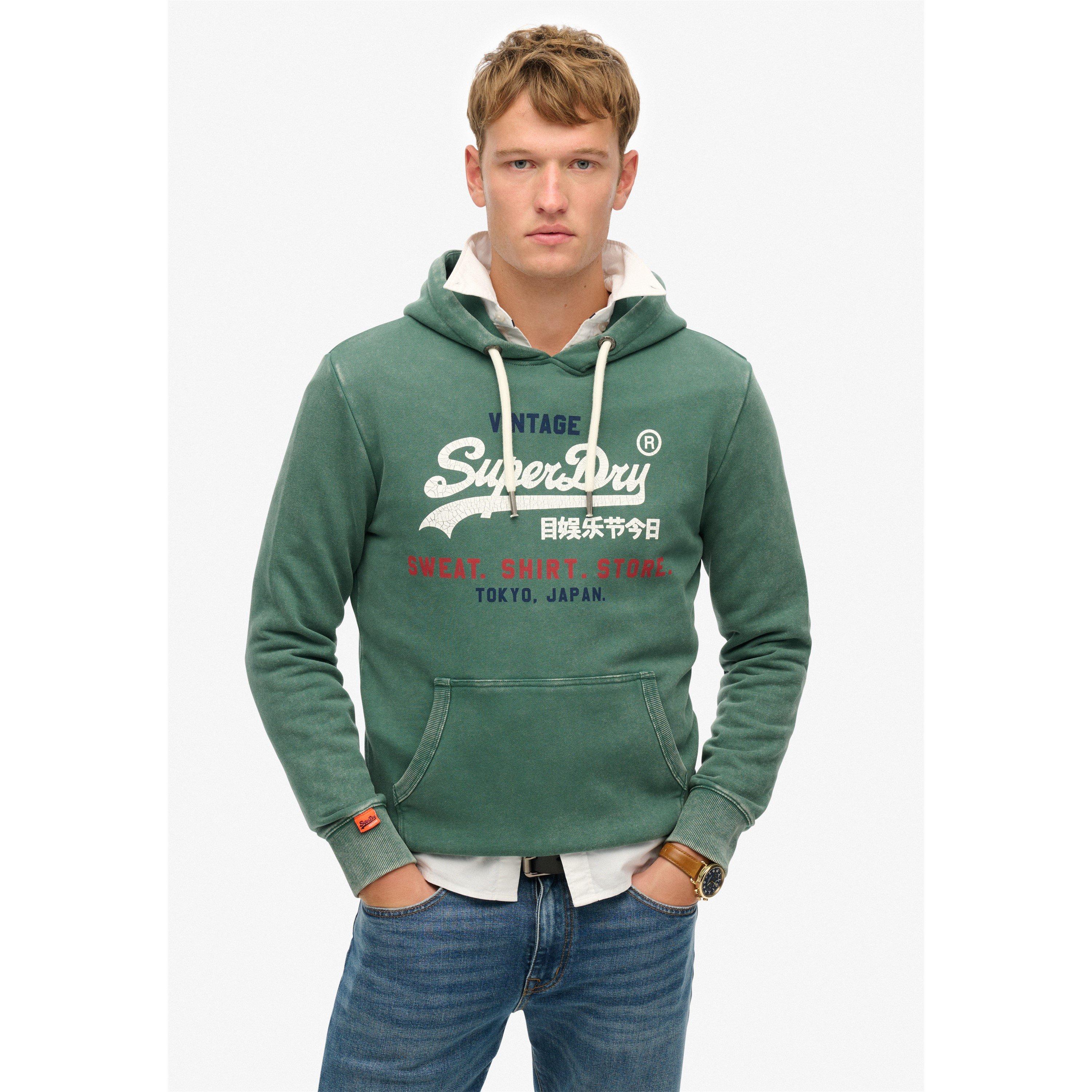 Pine - Superdry - Vintage Logo Hoodie - 1