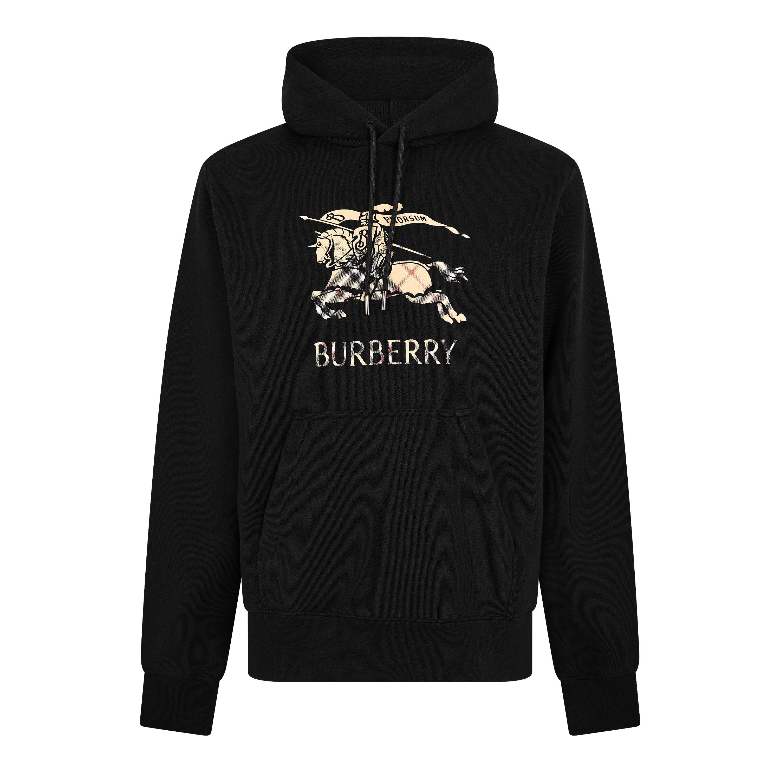 Burberry Men's Burb Reilly Pull Over Hoodie - Black - L
