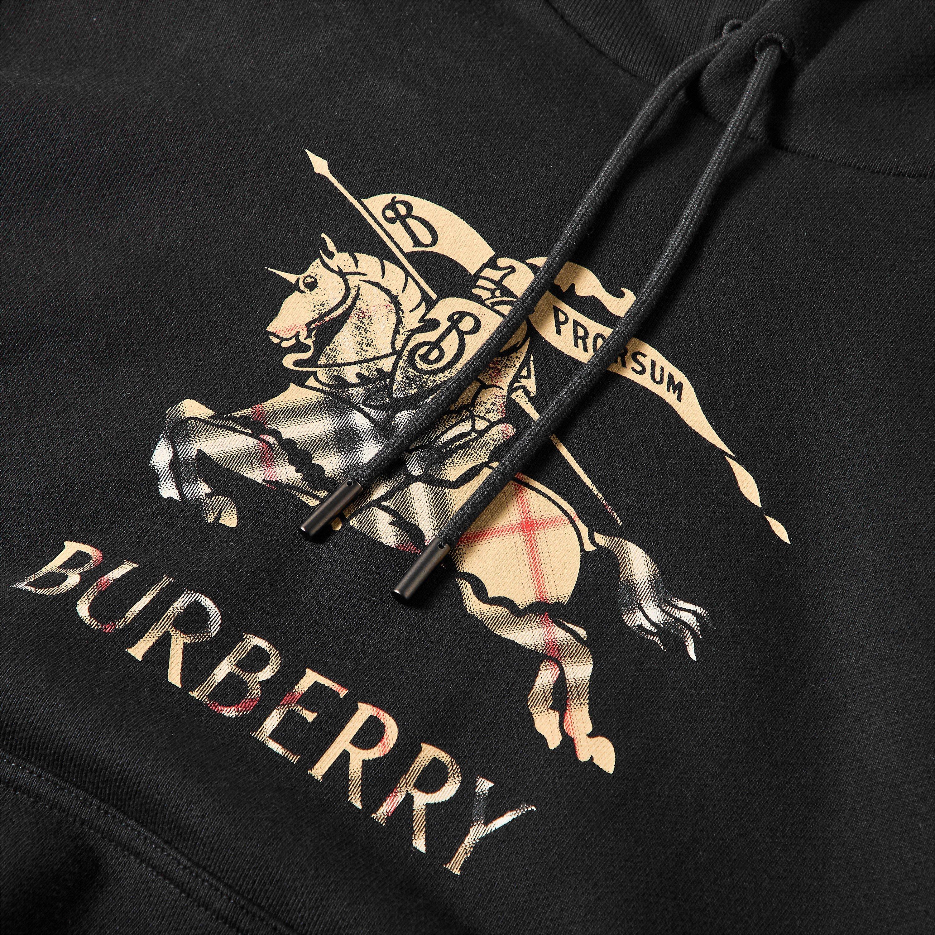 Black - Burberry - Men's Burb Reilly Pull Over Hoodie - 5