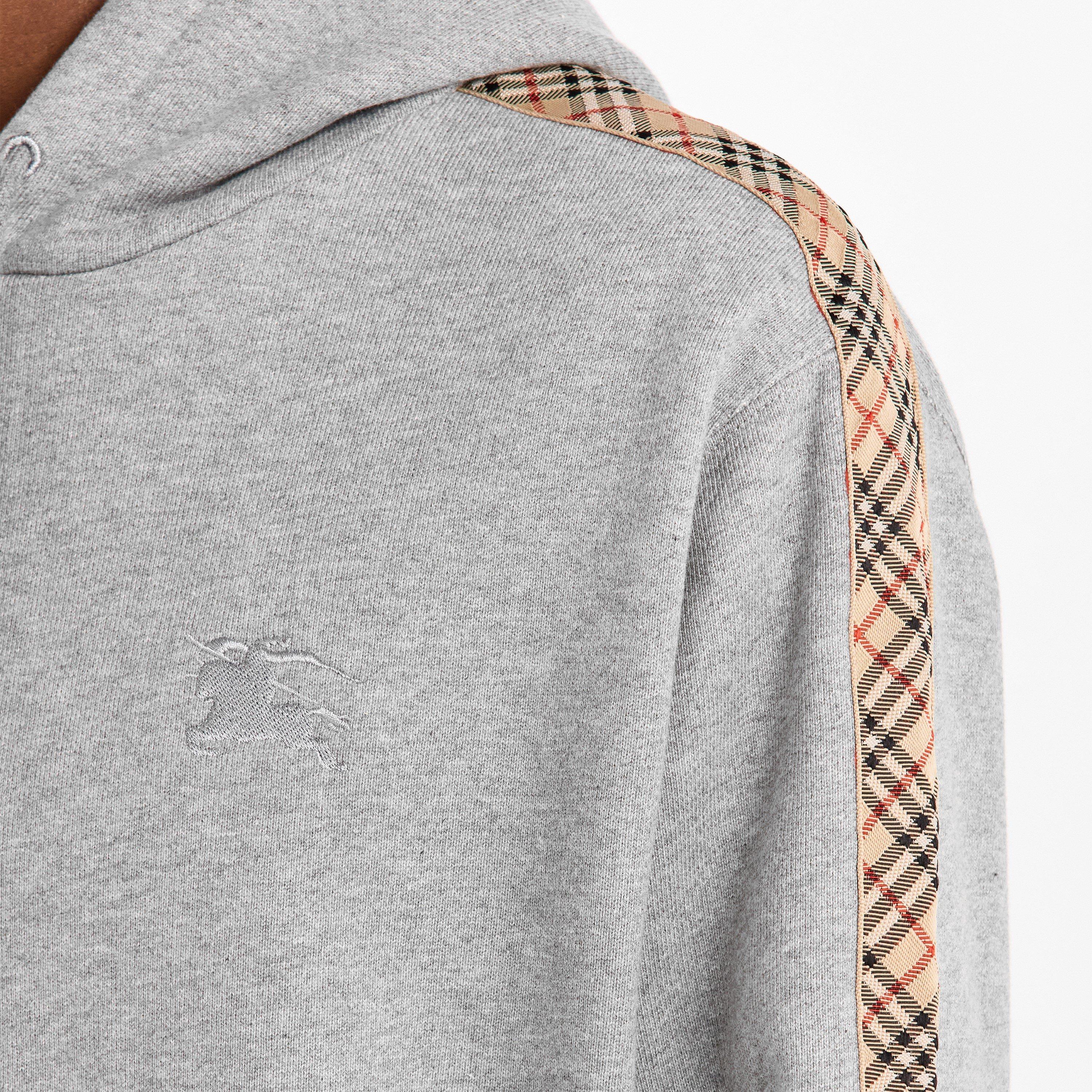 Grey - Burberry - Men's Burb Tape Zip Hoodie - 5