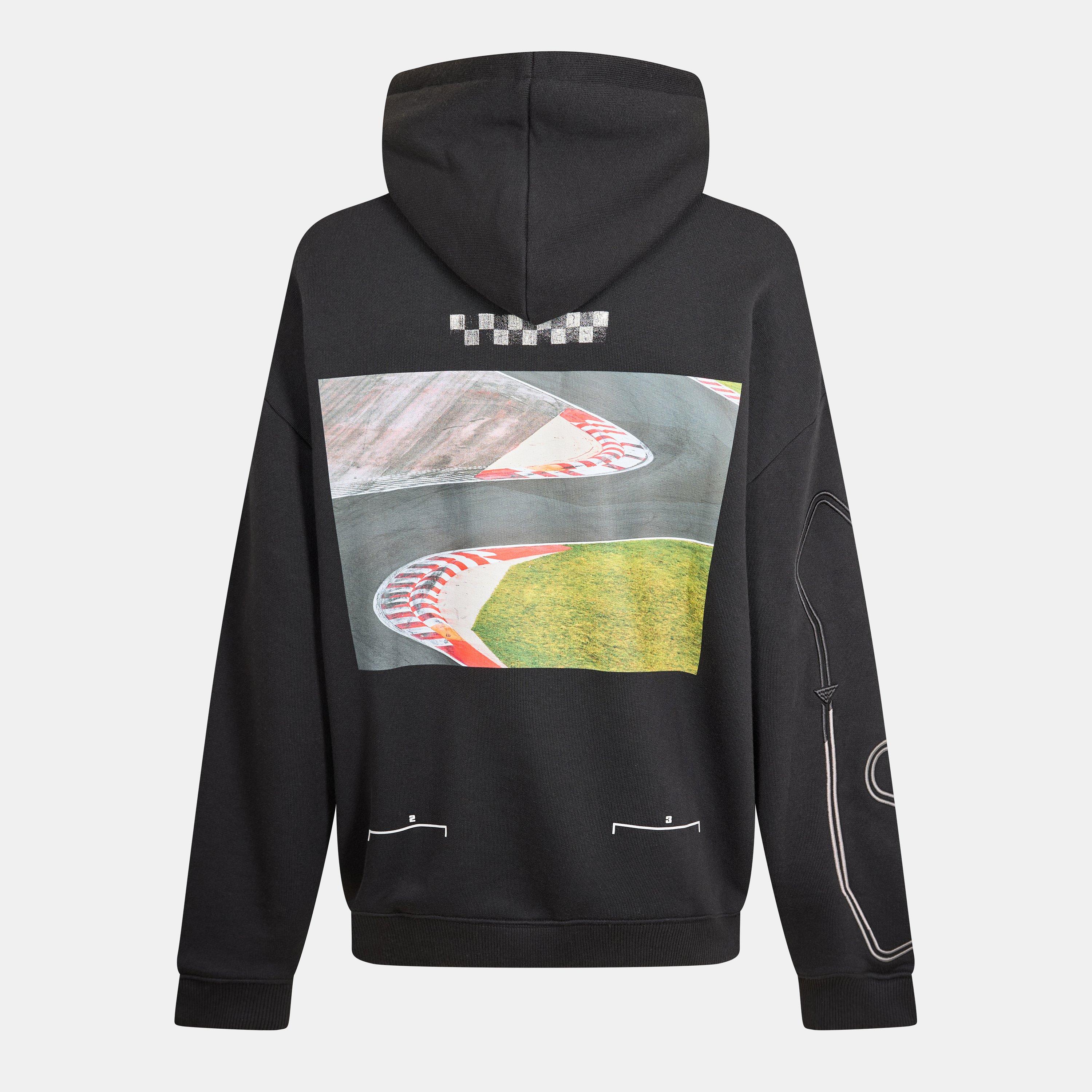 Black - Hugo - Racing-Print Hoodie - 2