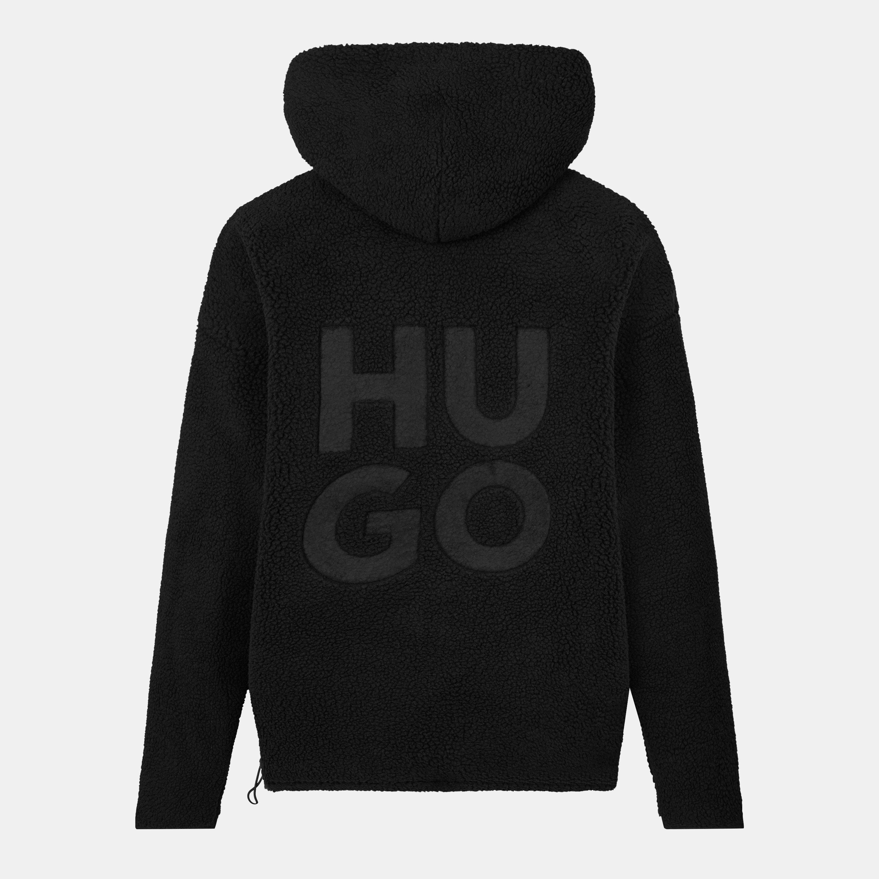 Black - Hugo - Men's Dotato 01 Hoodie - 2