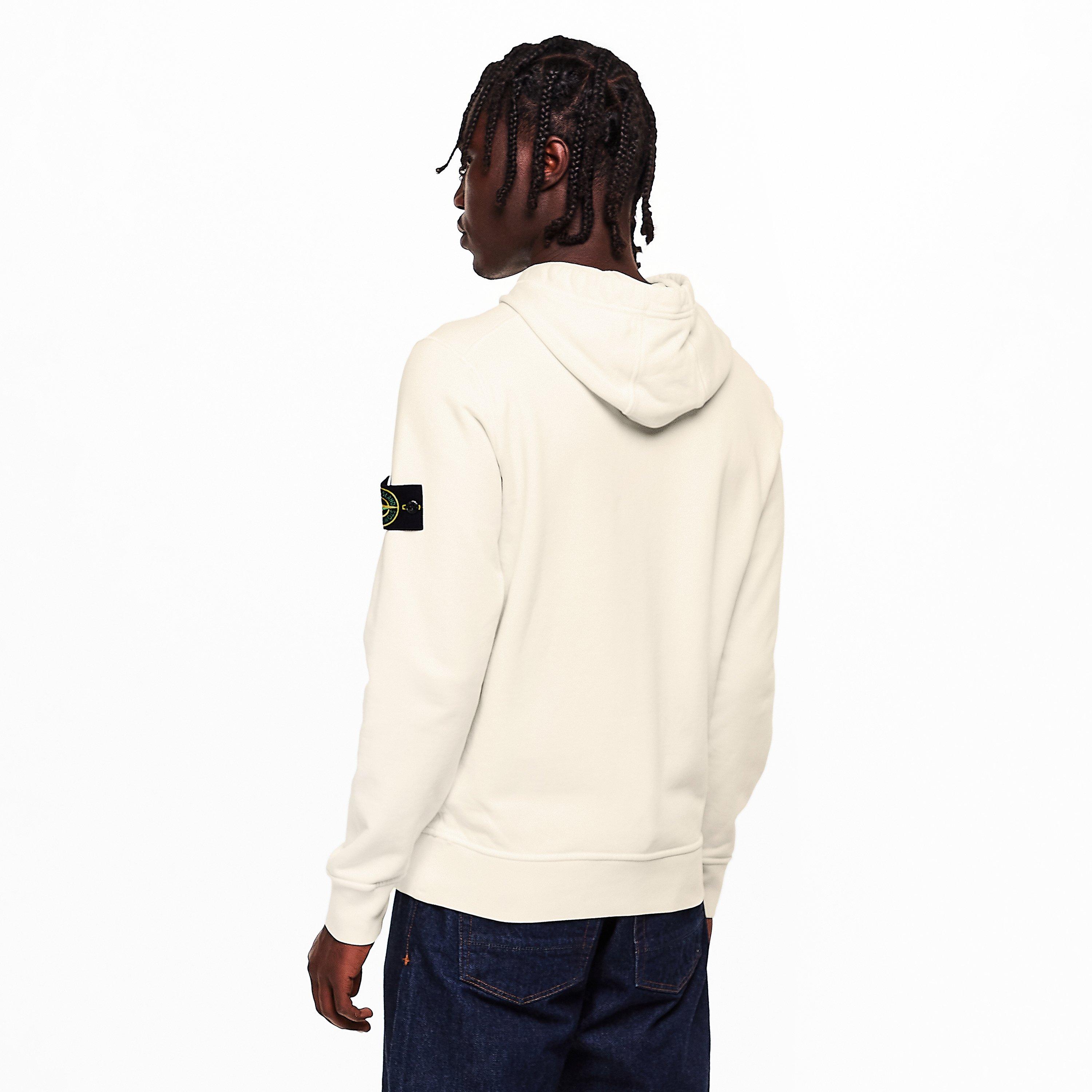 Ivory V0093 - Stone Island - Men's Overhead Hoodie - 4