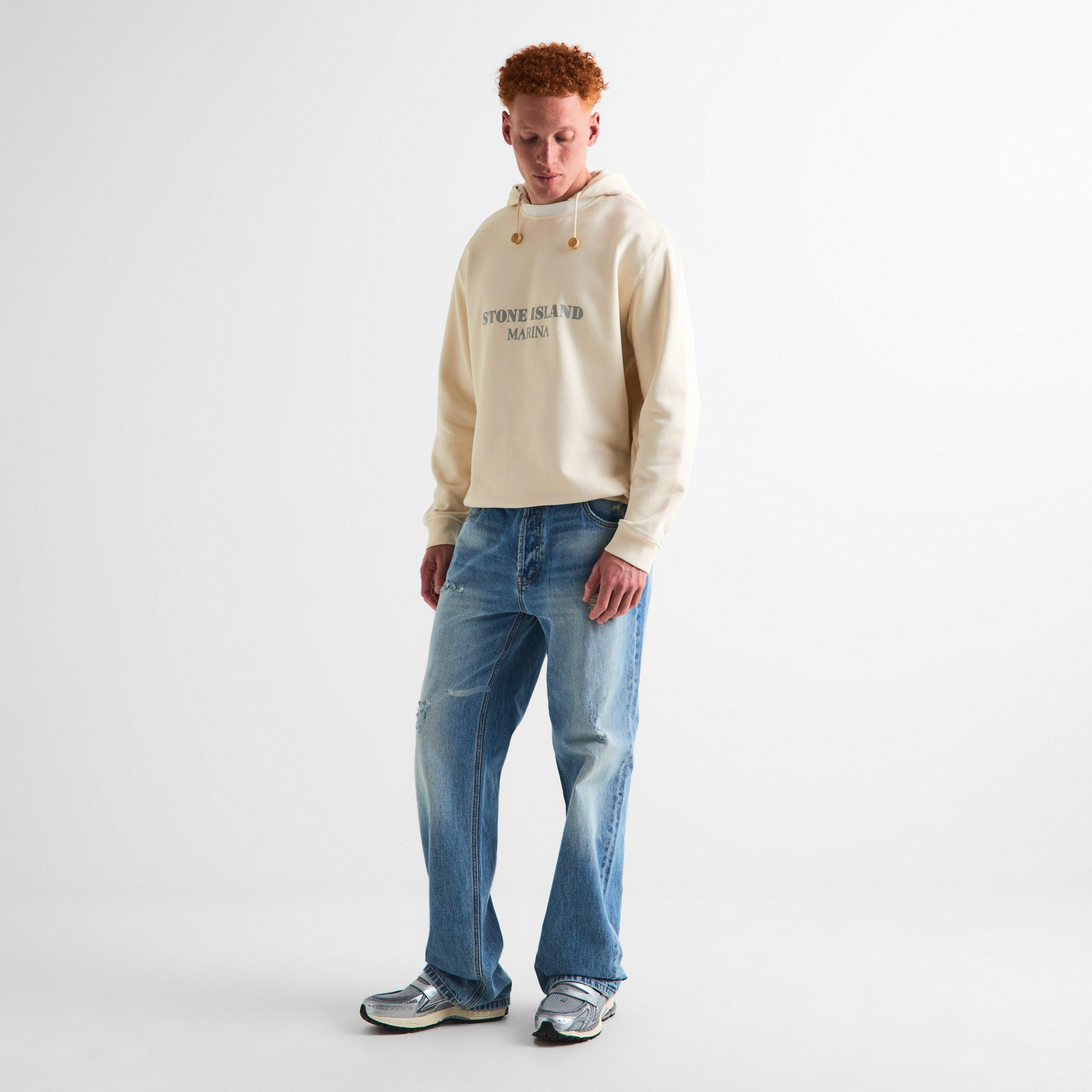 Ivory V0093 - Stone Island Marina - Mens Marina Hoodie - 6
