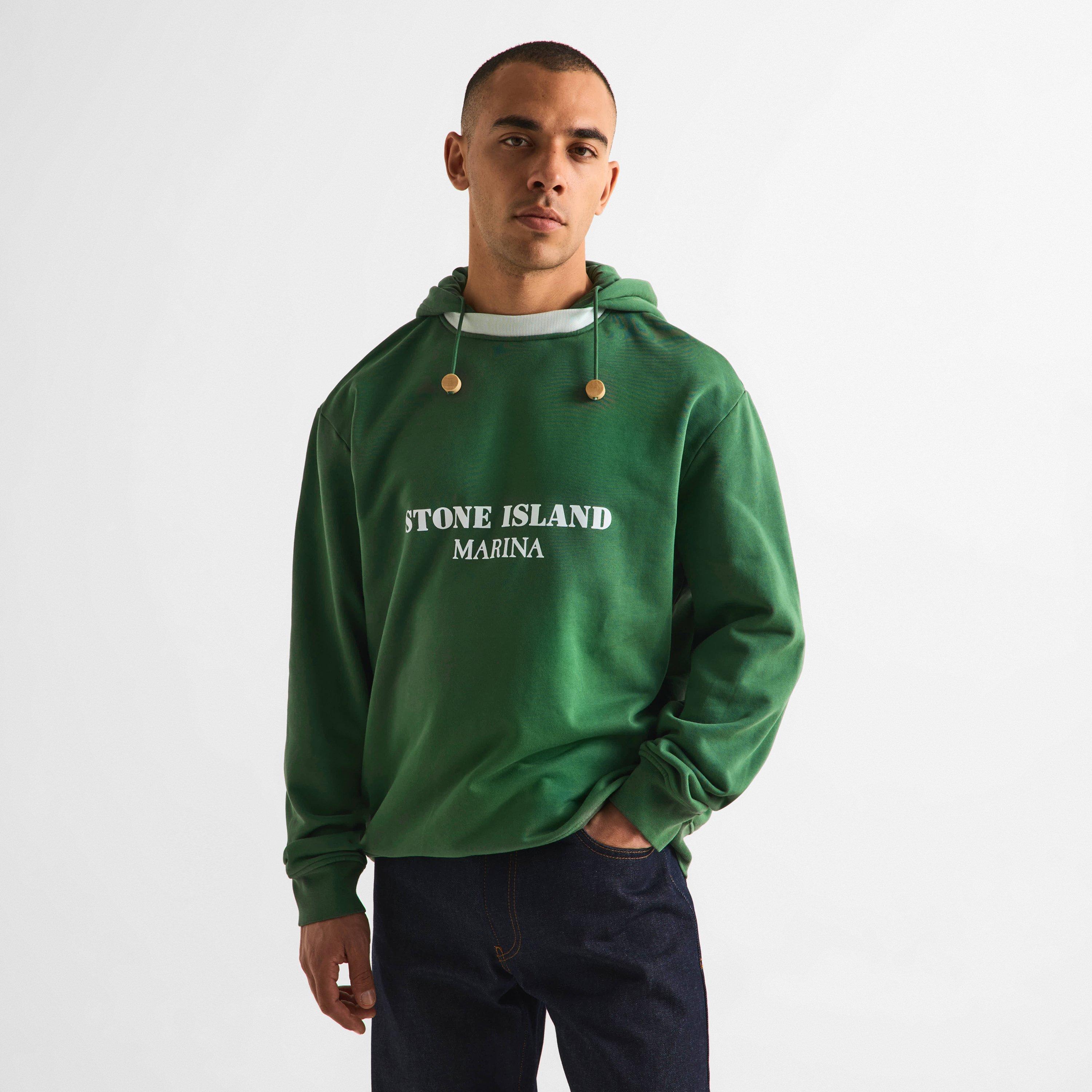 Q Green V005I - Stone Island Marina - Mens Marina Hoodie - 3