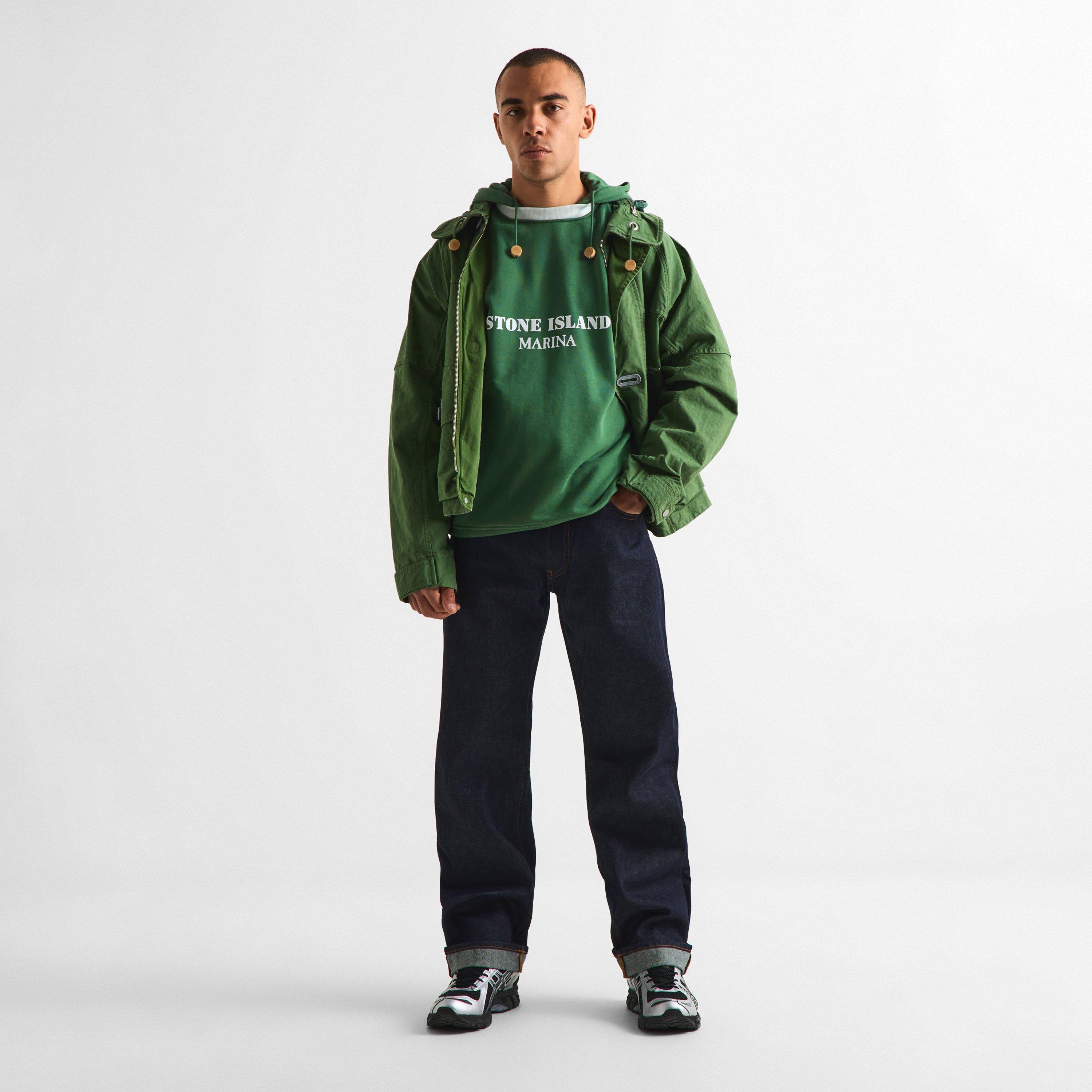 Q Green V005I - Stone Island Marina - Mens Marina Hoodie - 6