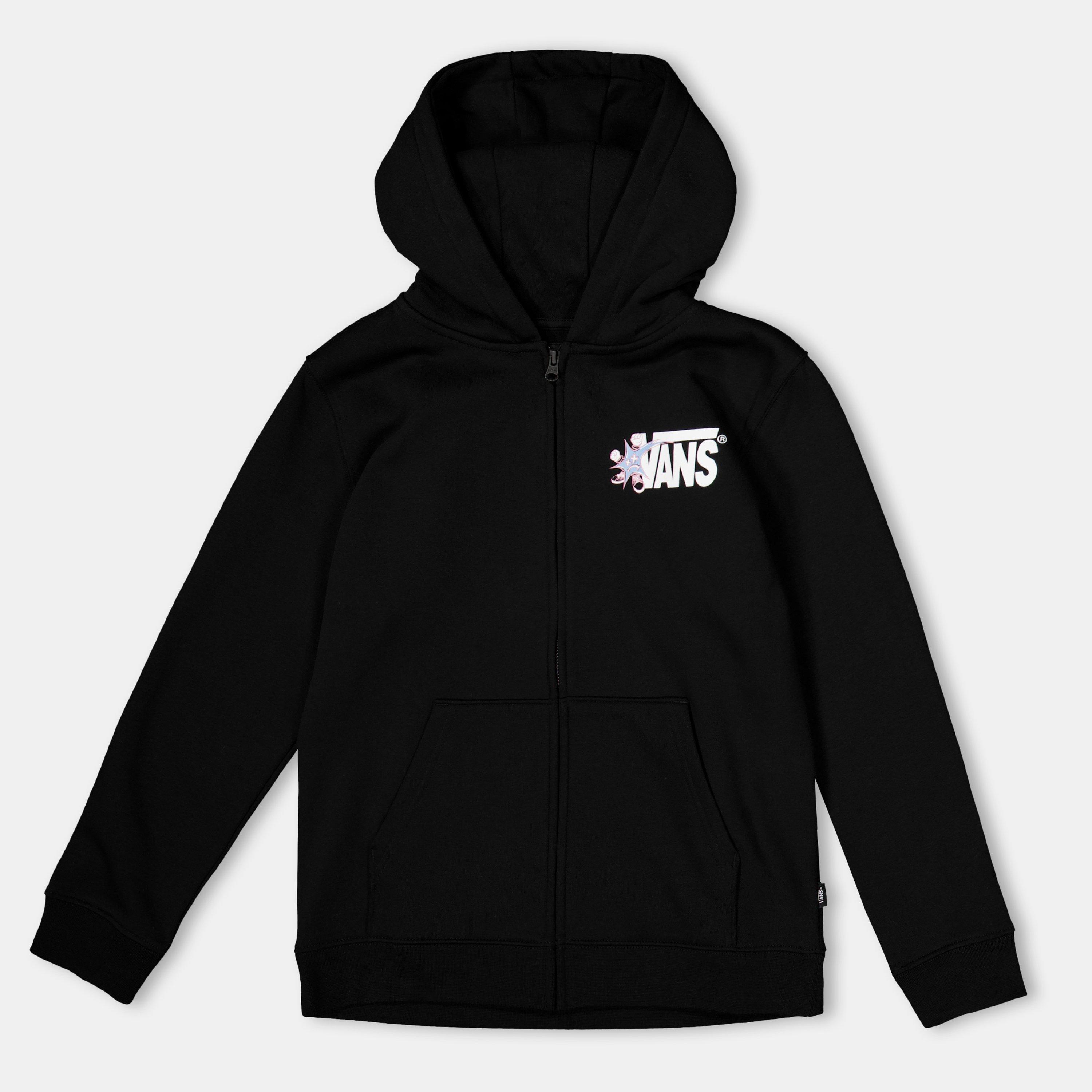 Vans Kids' Vsuper Full-Zip Black Hoodie